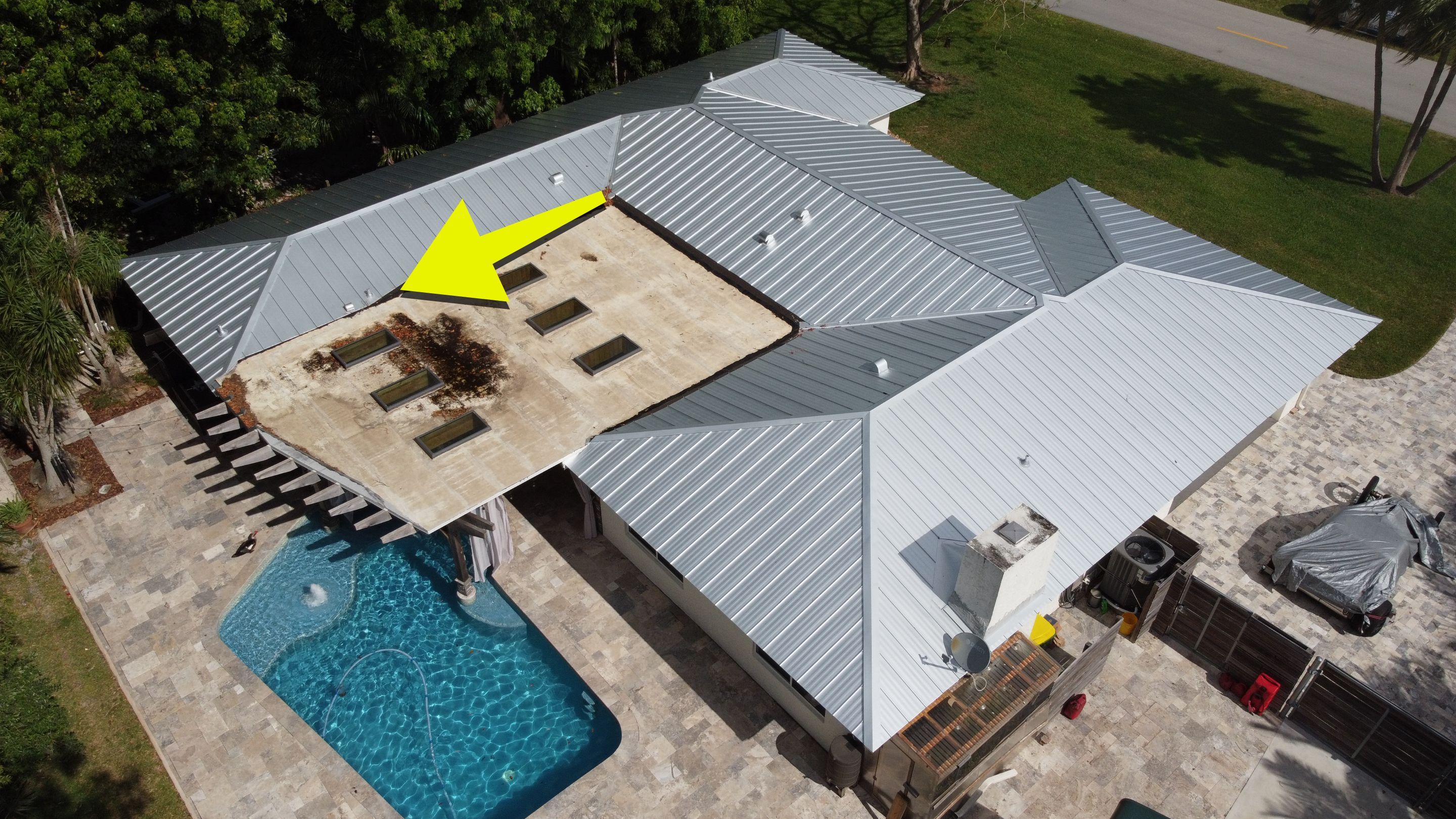 Residential Roofing Installation using 1" Nail strip metal roof by BLUES BROTHERS ROOFING