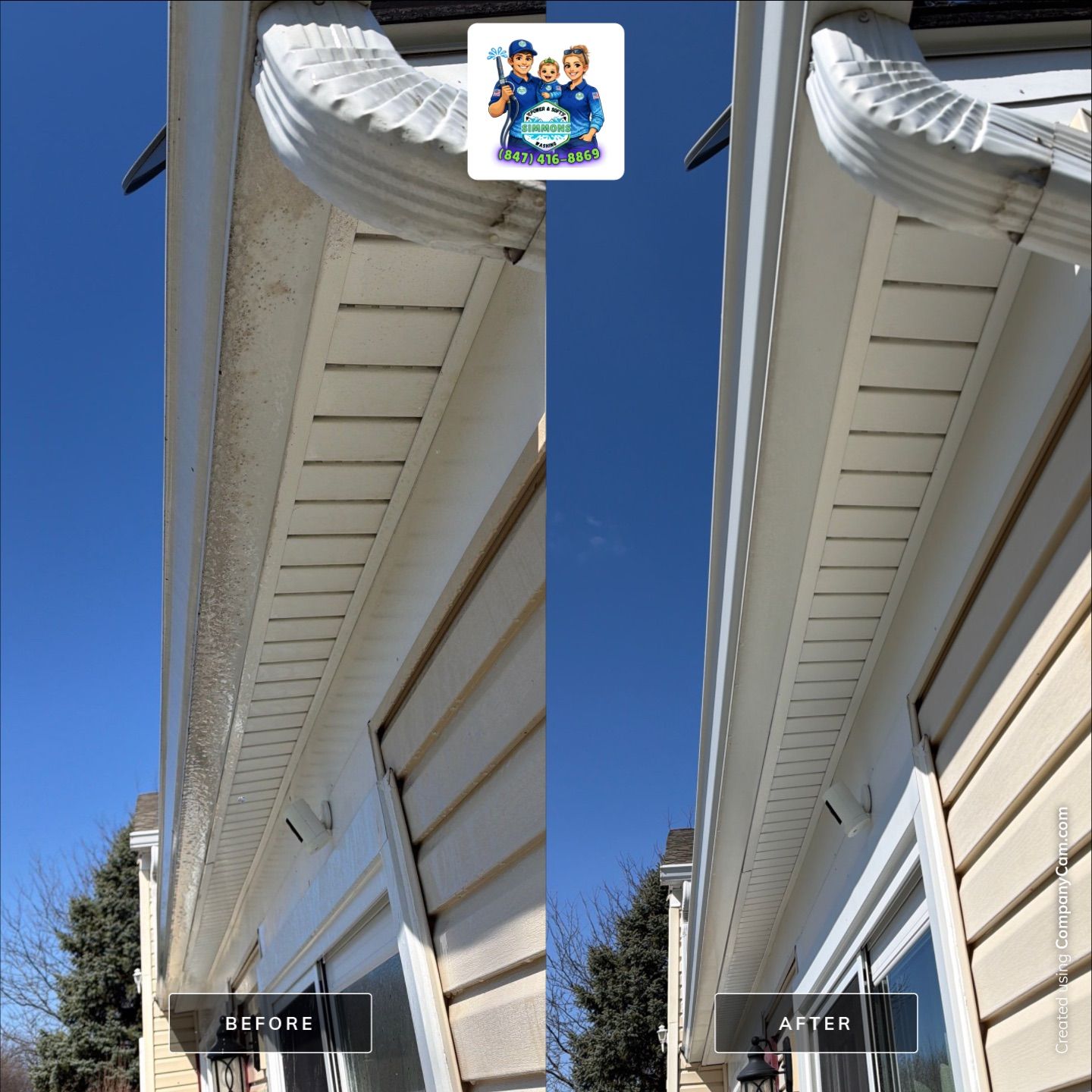 Project in Schaumburg by Simmons Power & Soft Washing