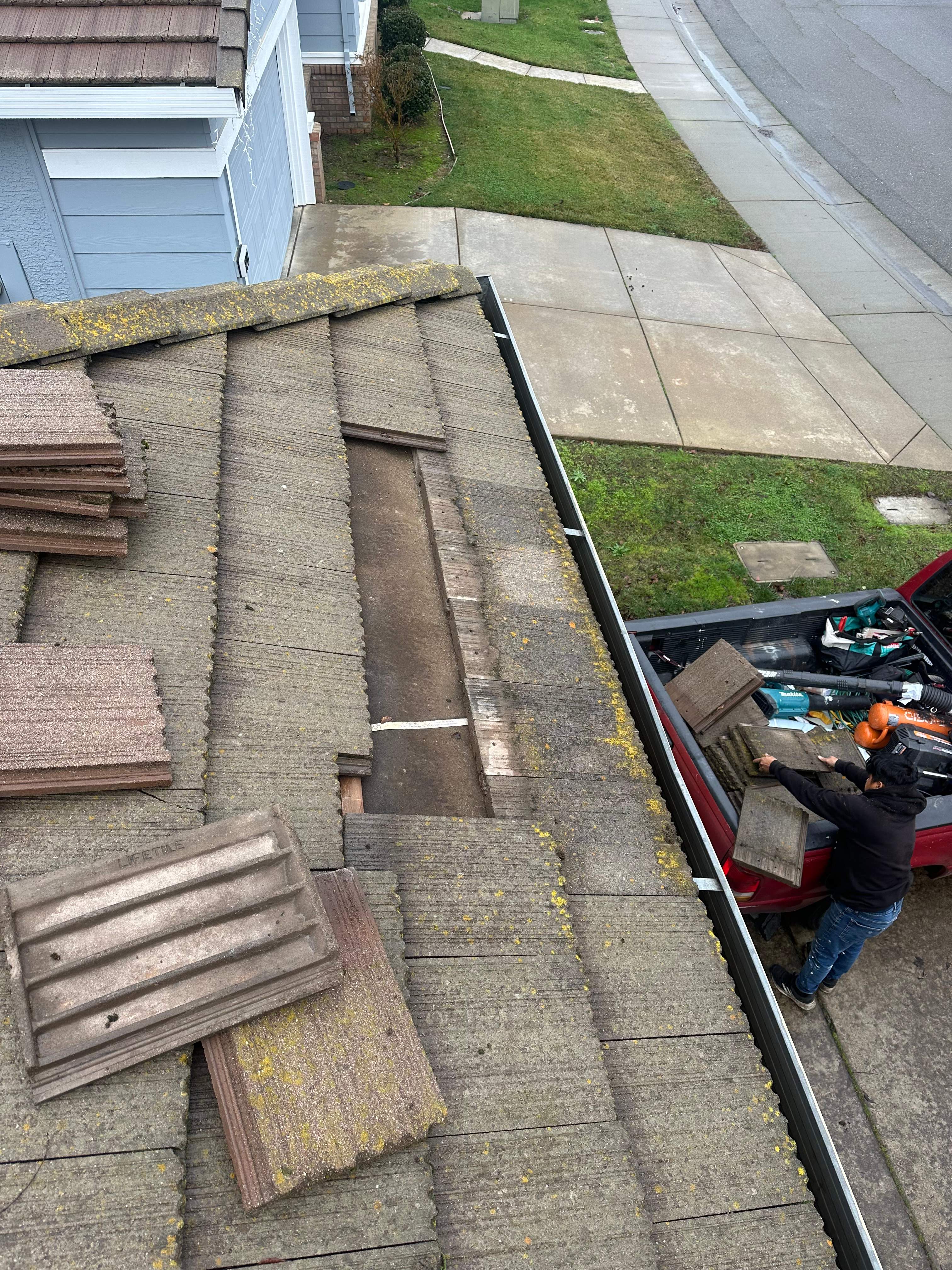 Tile Roof Repair by Grandmark Service Company