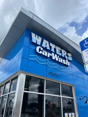 Pylon Sign and Channel Letters for Waters Car Wash