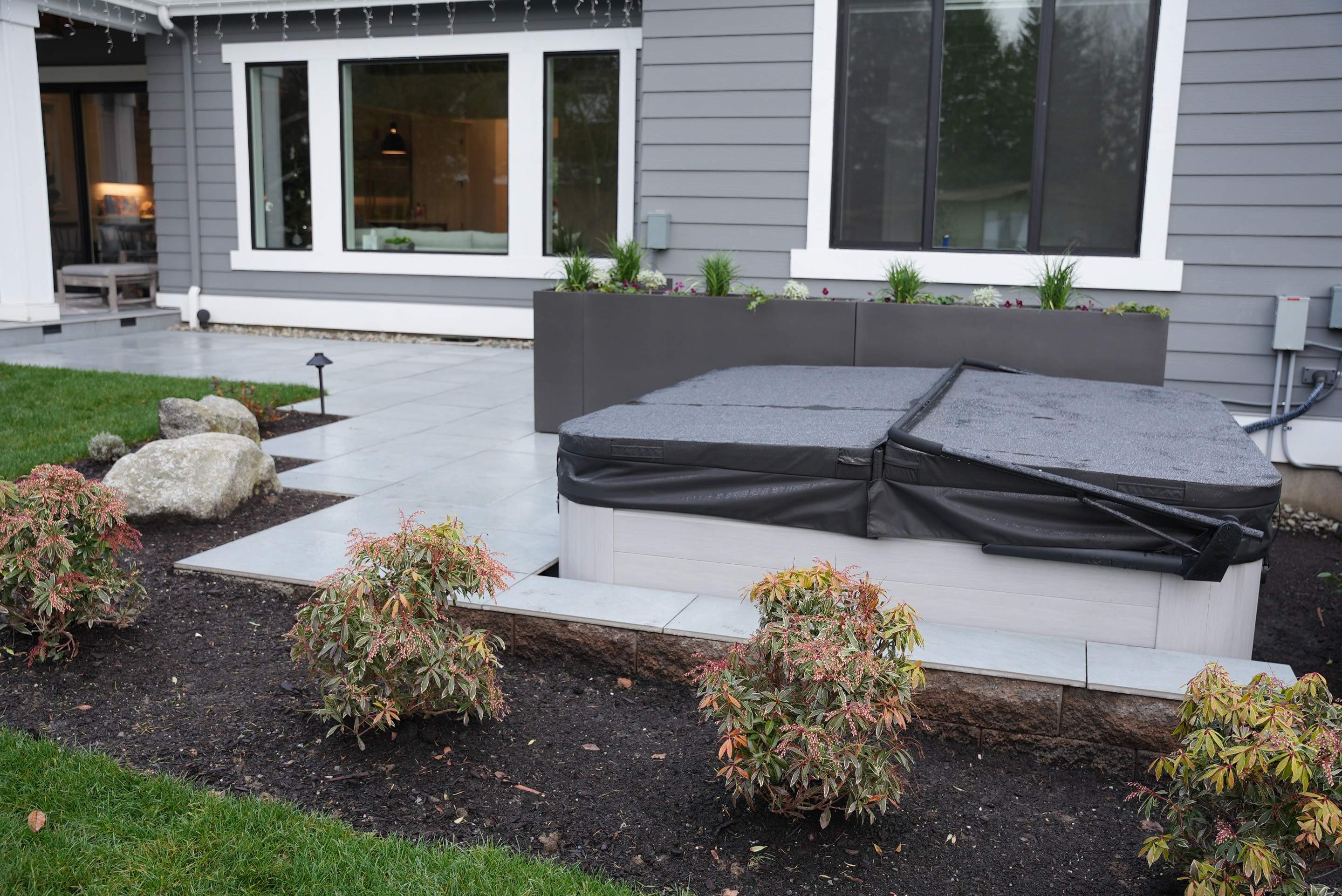 Hardscaping Back Patio Landscape Project  by Jireh Asphalt & Concrete Inc 
