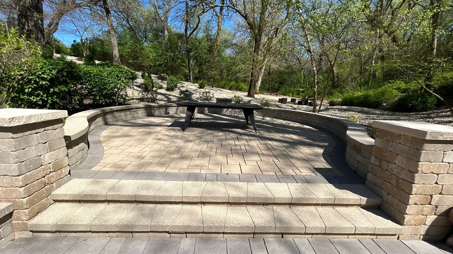 natural stone using Algaecide, soft wash soap by Northern Power Washing LLC.