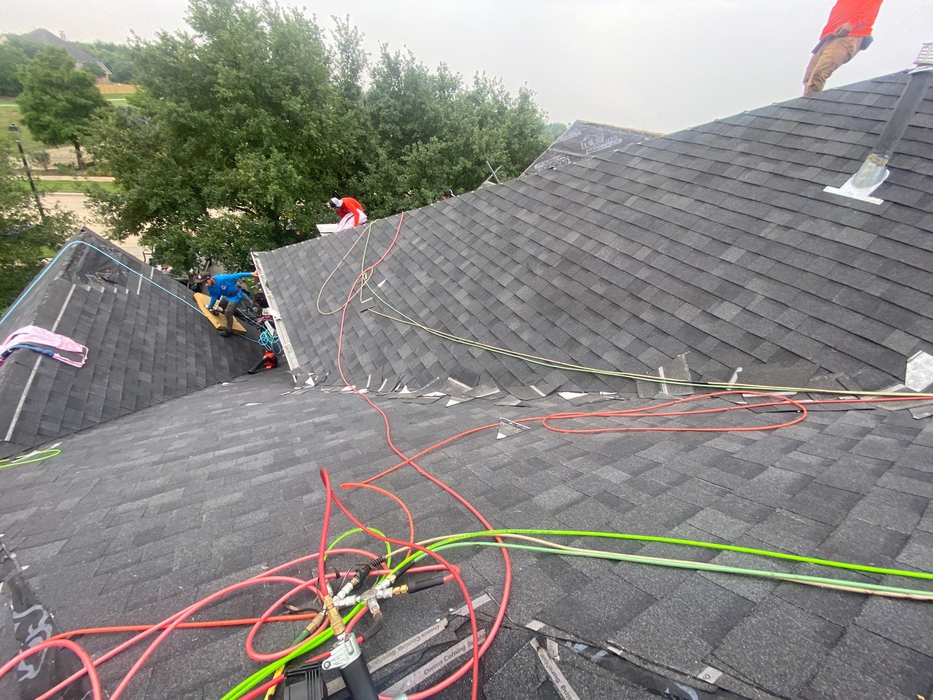 Residential Roofing Installation using Owen's Corning Duration (Lifetime) Shingles by Roof Repair Company