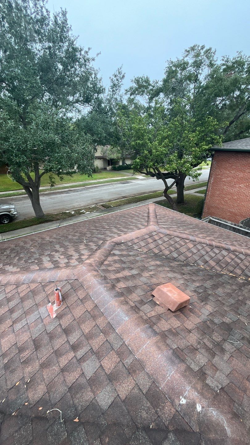 Residential Roofing Installation using Certainteed Landmark Moire Black by Galvan Roofing and Construction