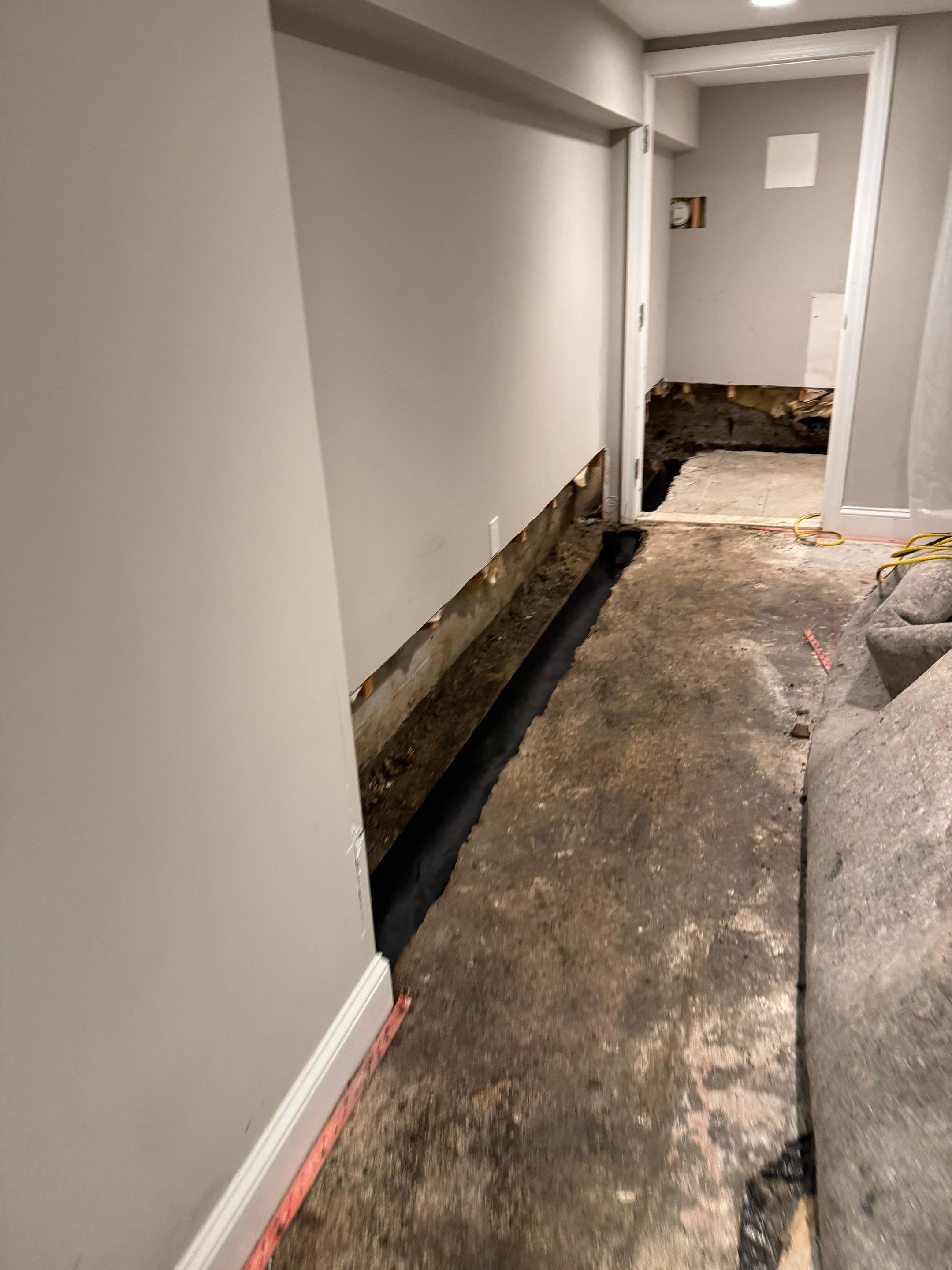Interior French Drain Livingston NJ by Pure Service Pro, LLC 