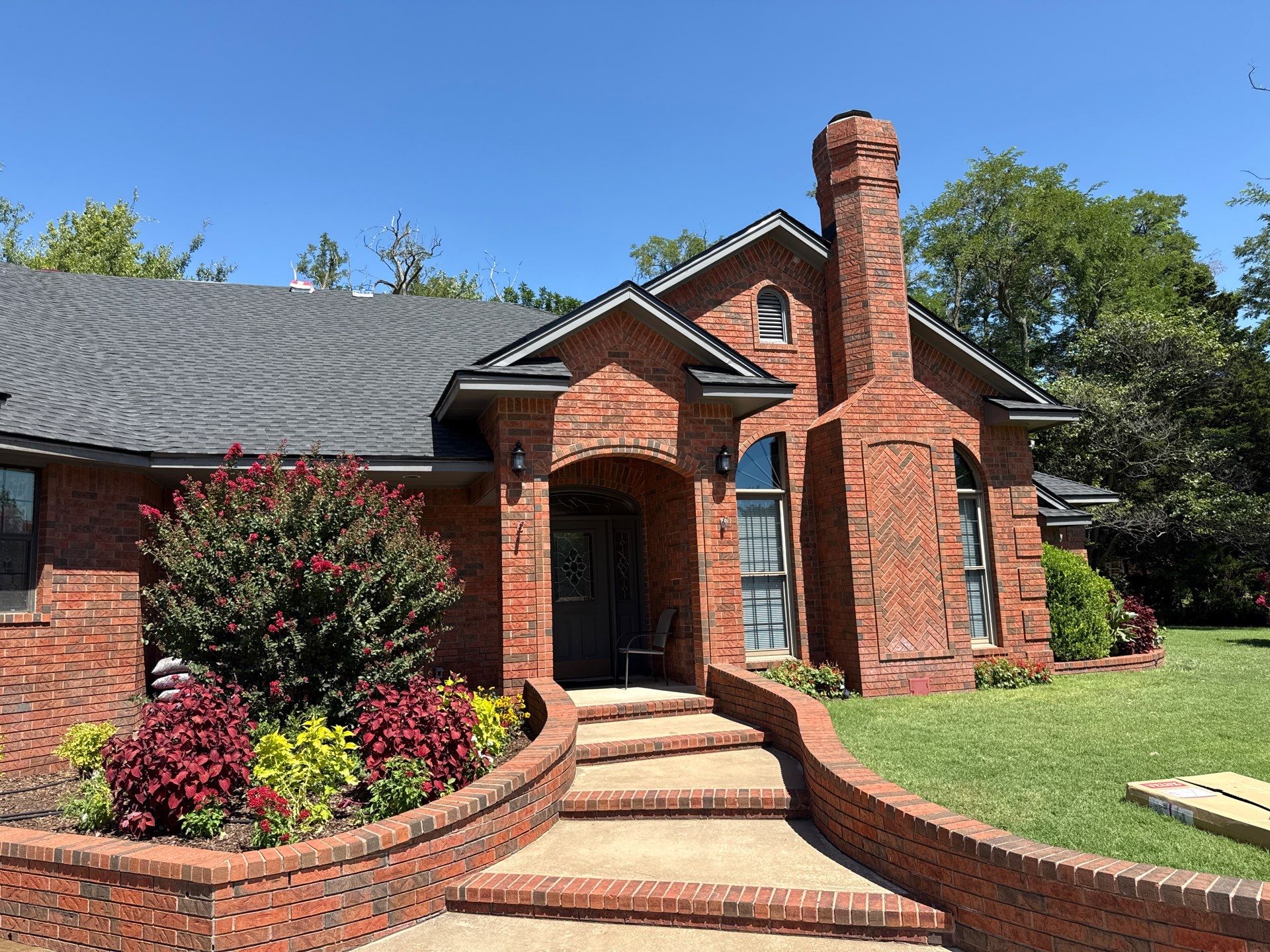 roof, skylight, and full vent system replacement in Mustang by McCann's Roofing and Construction