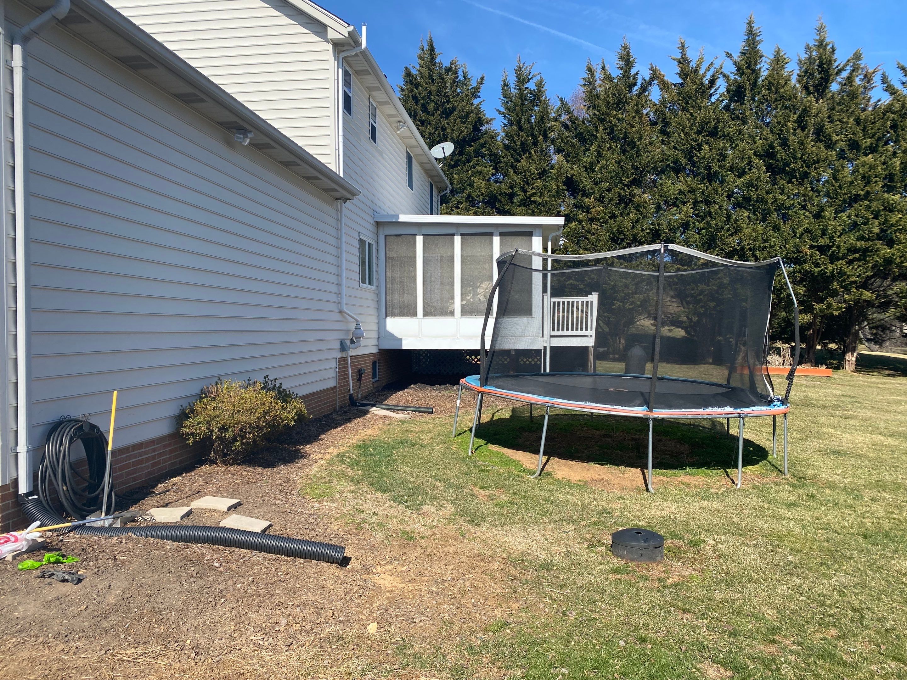 Backyard Transformation using Techo-Bloc Pavers by The Smet Companies, LLC