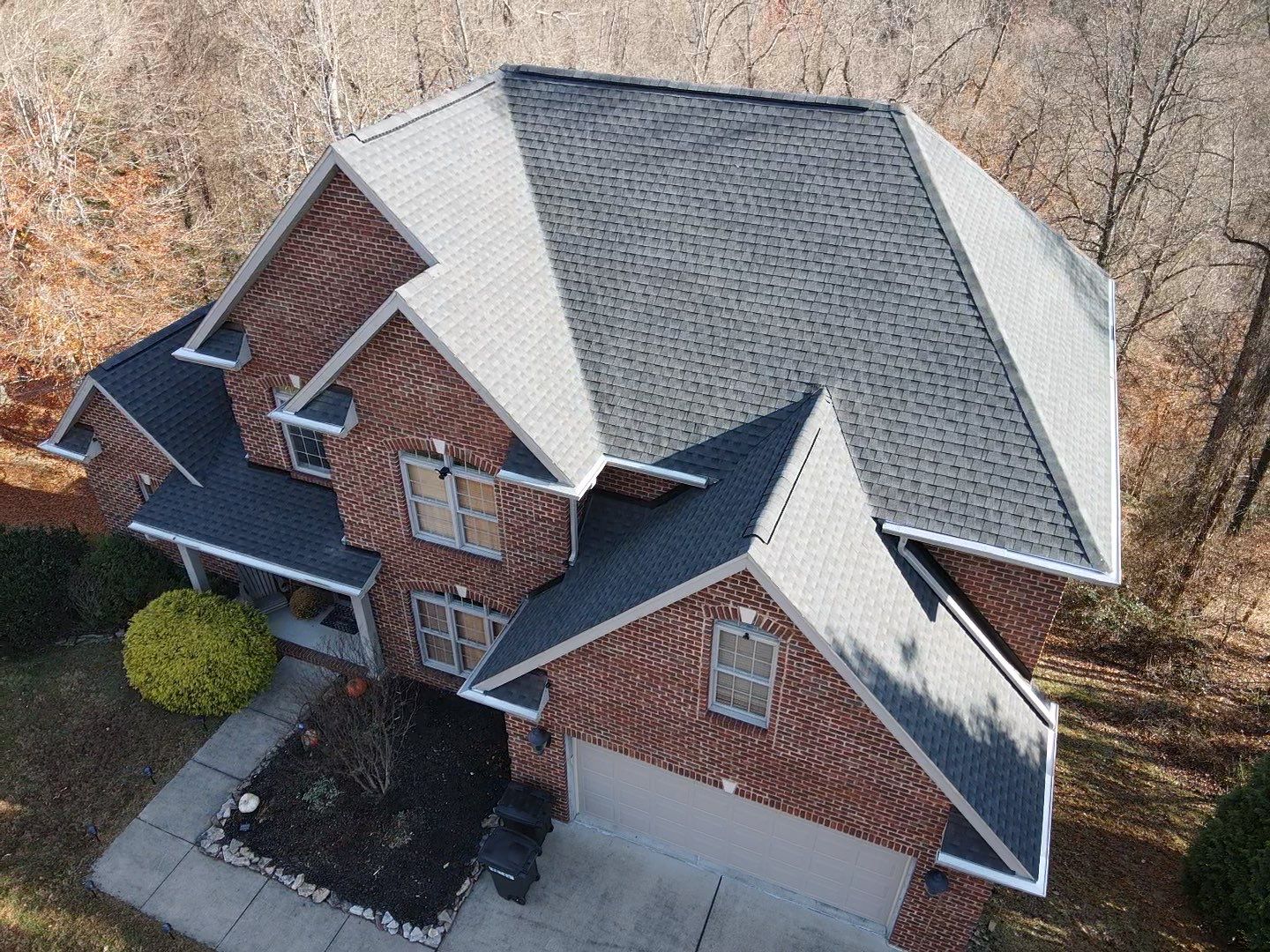 Residential Roofing Installation using GAF Timberline HDZ Charcoal by Rainstoppers Roofing