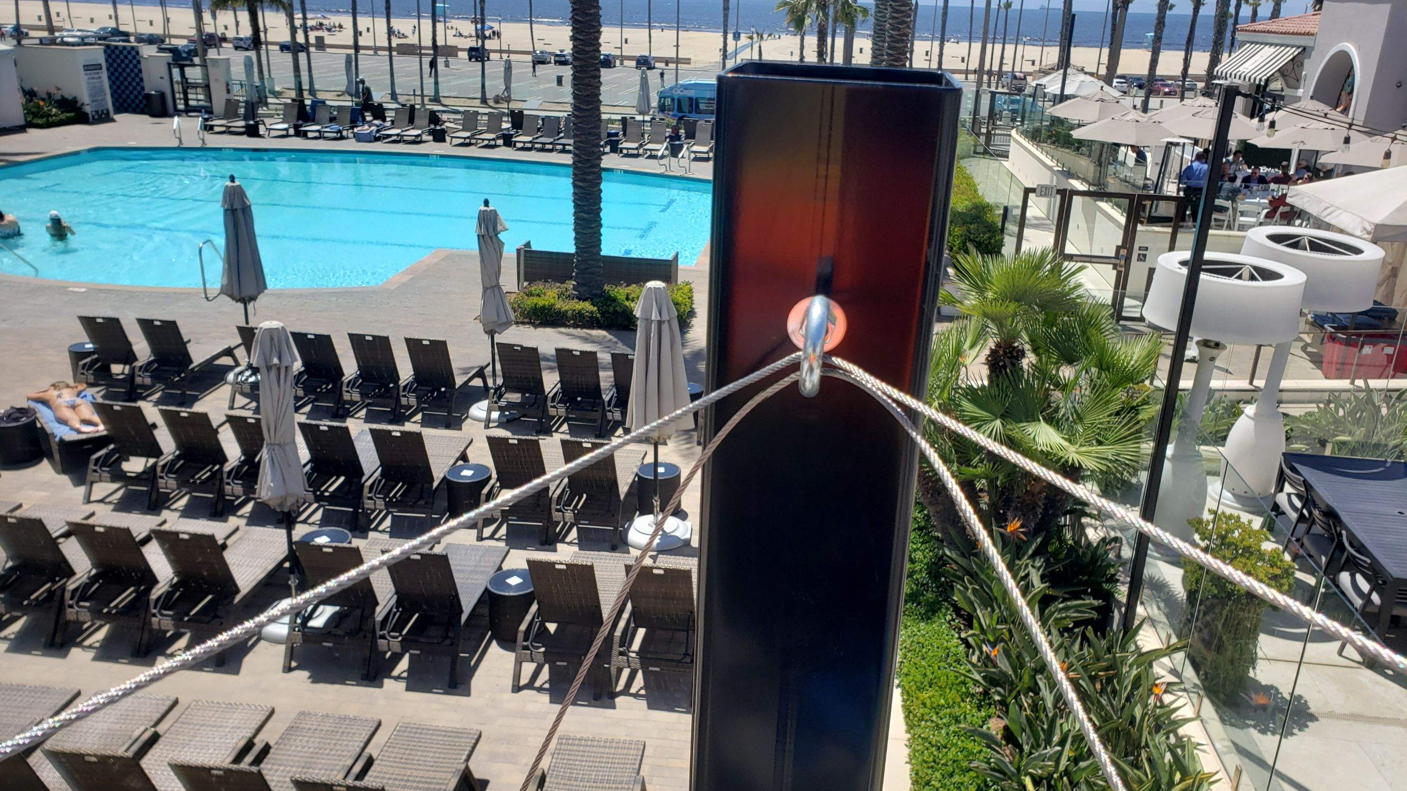 Hilton Waterfront Bistro Light Install by BrightLife Designs llc