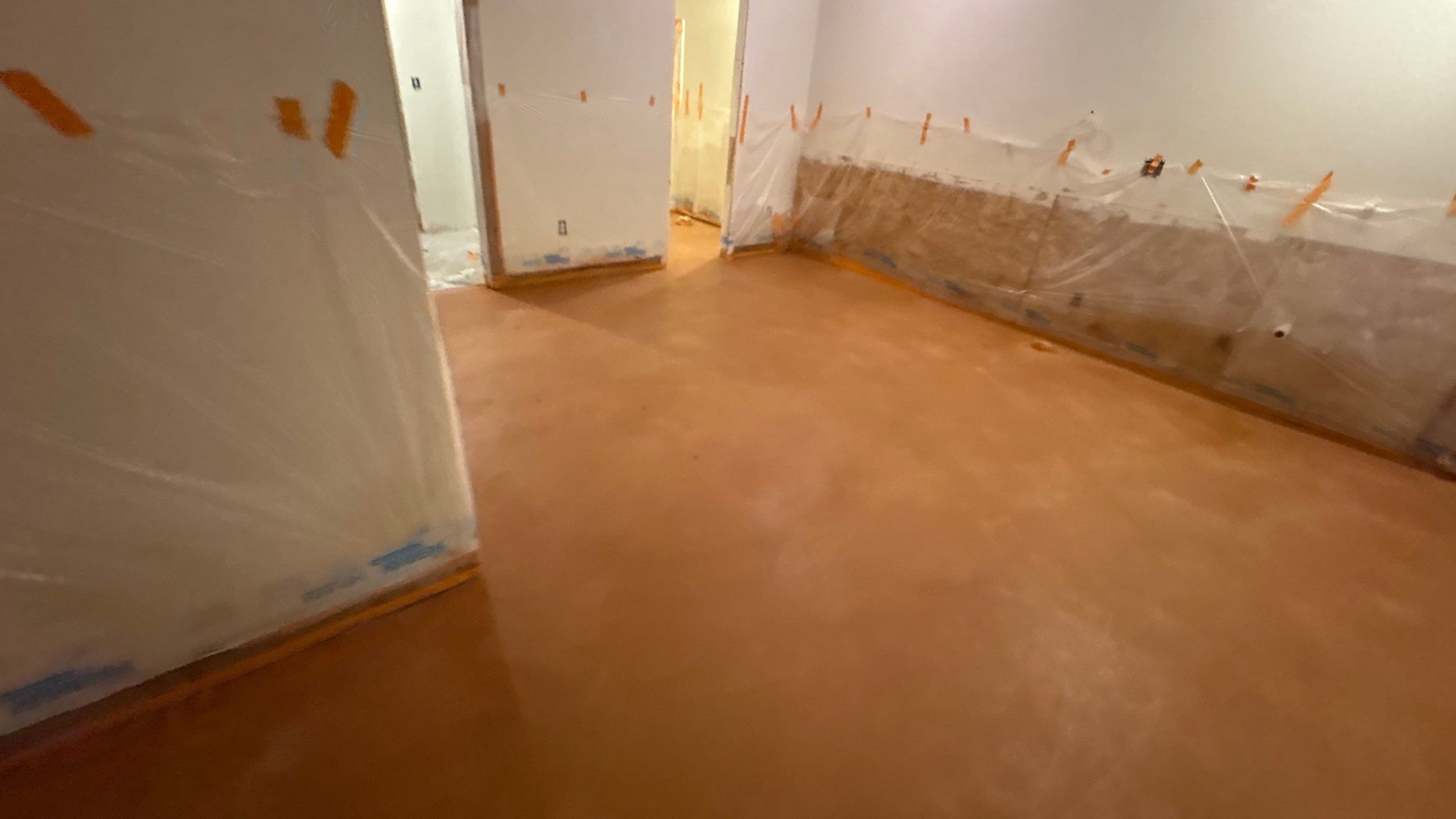 Basement Floor Remodel with Haven Reno KC by Big Red Decorative Concrete, LLC
