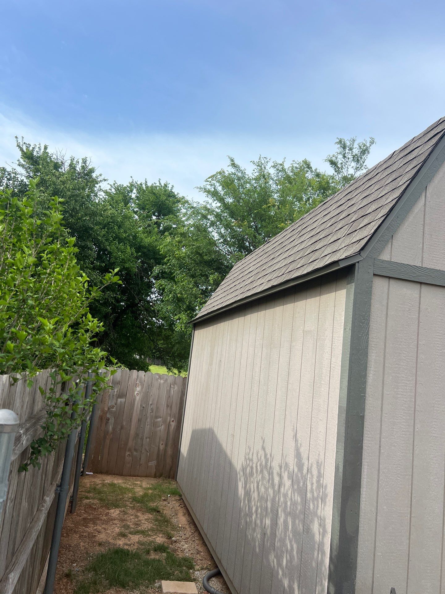 shed roof replacement in Moore by McCann's Roofing and Construction
