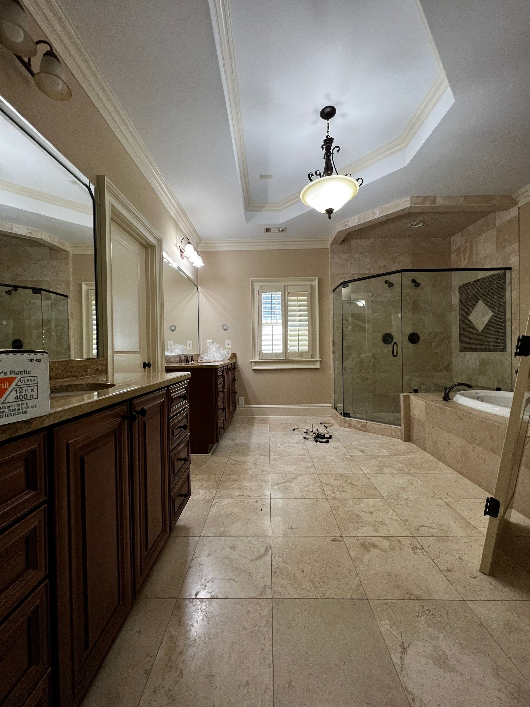 Modern Master Bathroom Renovation With Freestanding Tub in Smyrna by Swift Home Renovations 