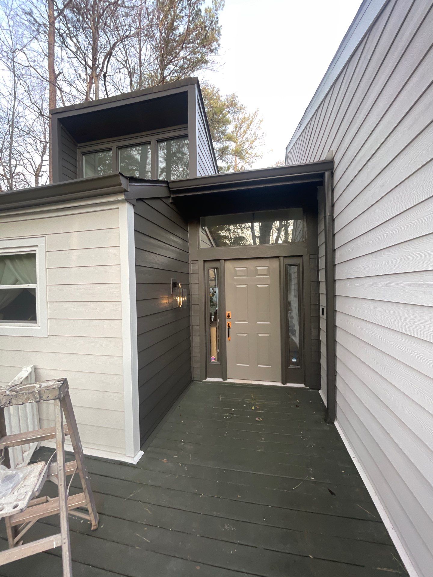 Exterior Painting with Accent Color and James Hardie Siding Installation in Marietta, GA by Nelson Exteriors