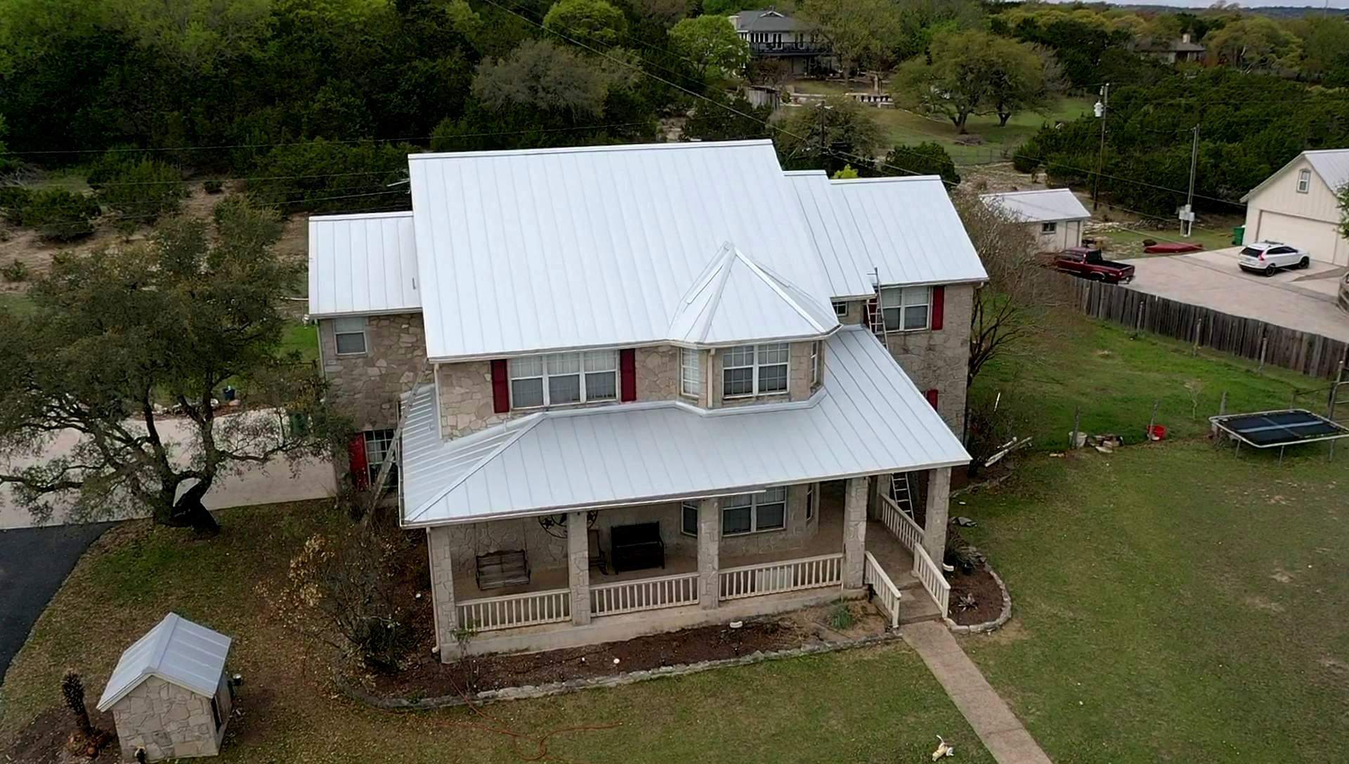 Residential Metal Roof Installation using McElroy Metal by Premier Roofing and Contracting