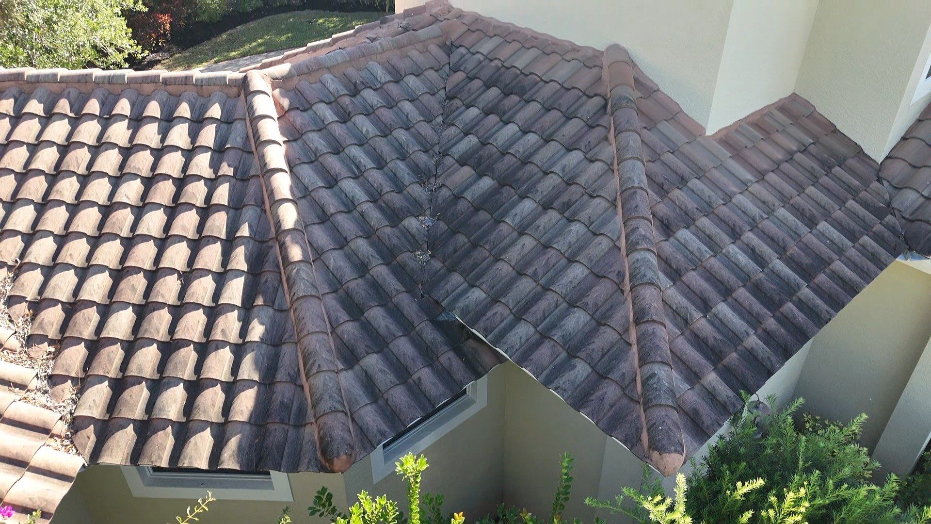 Tile Roof Soft Wash Cleaning by Durabilis Roofing INC