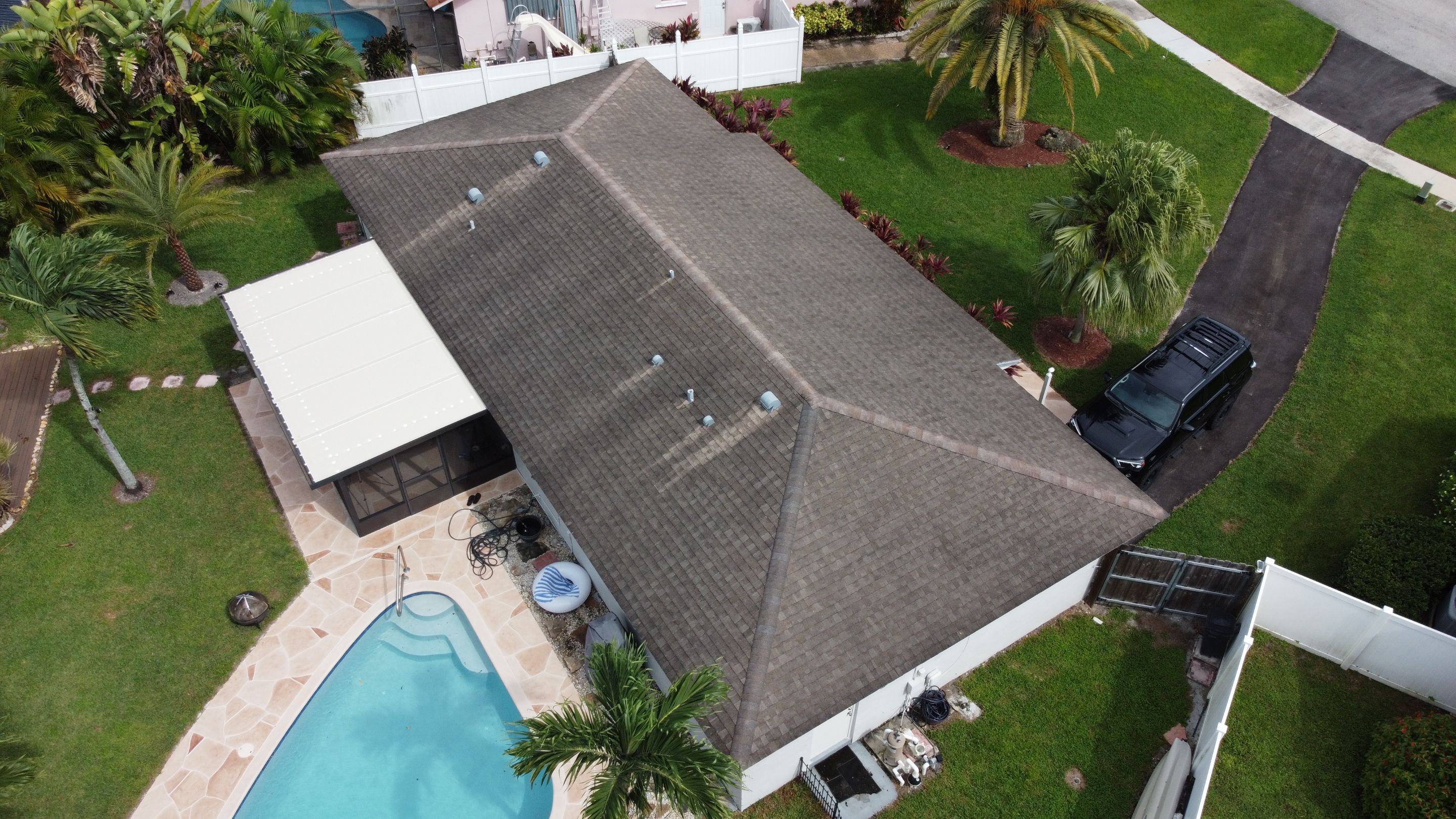 Residential Roofing Installation using 1" Nail strip metal roof by BLUES BROTHERS ROOFING