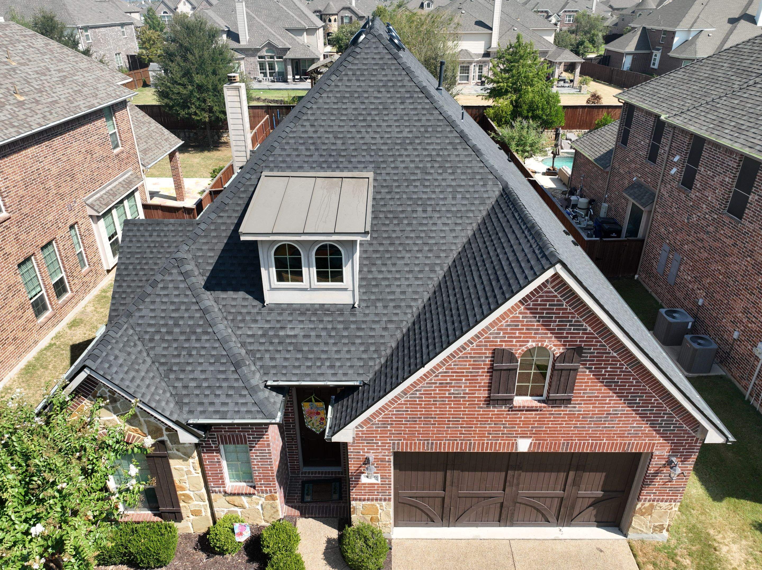 Residential Roofing Installation using GAF Timberline HDZ Charcoal by OneSource Roofing and Restoration
