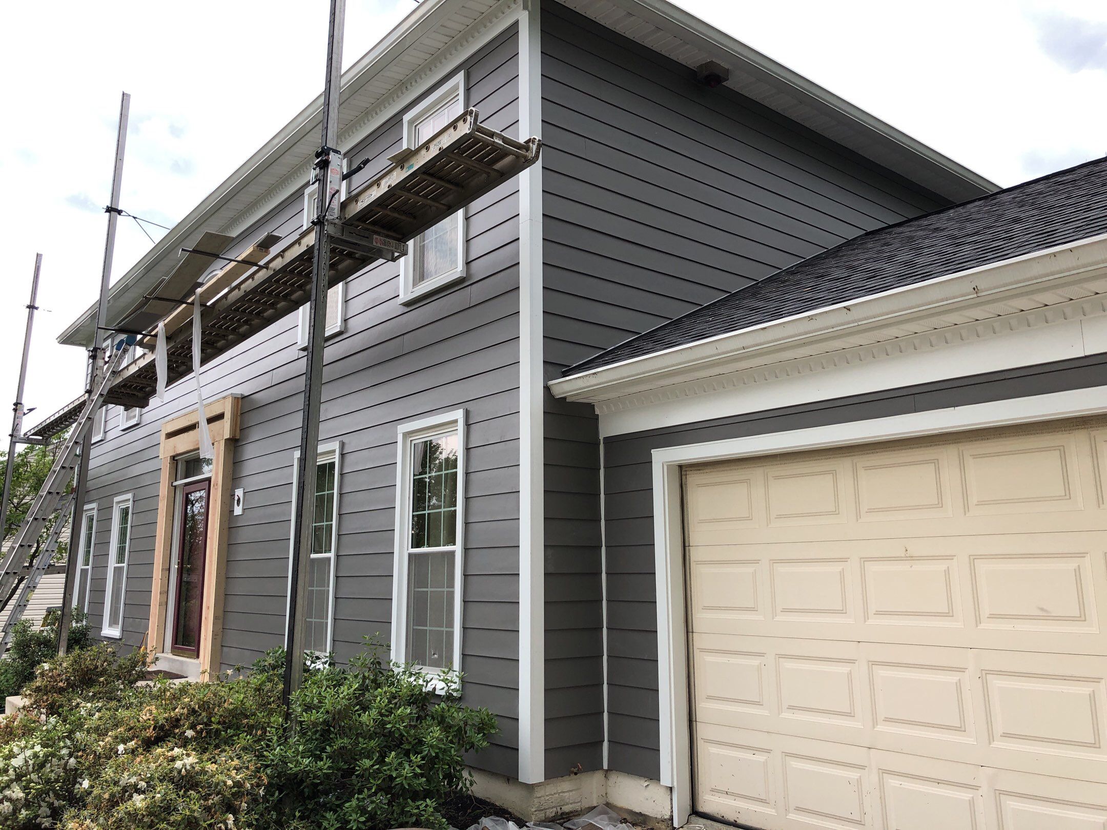 Siding Replacement using James Hardie siding by American Home Contractors