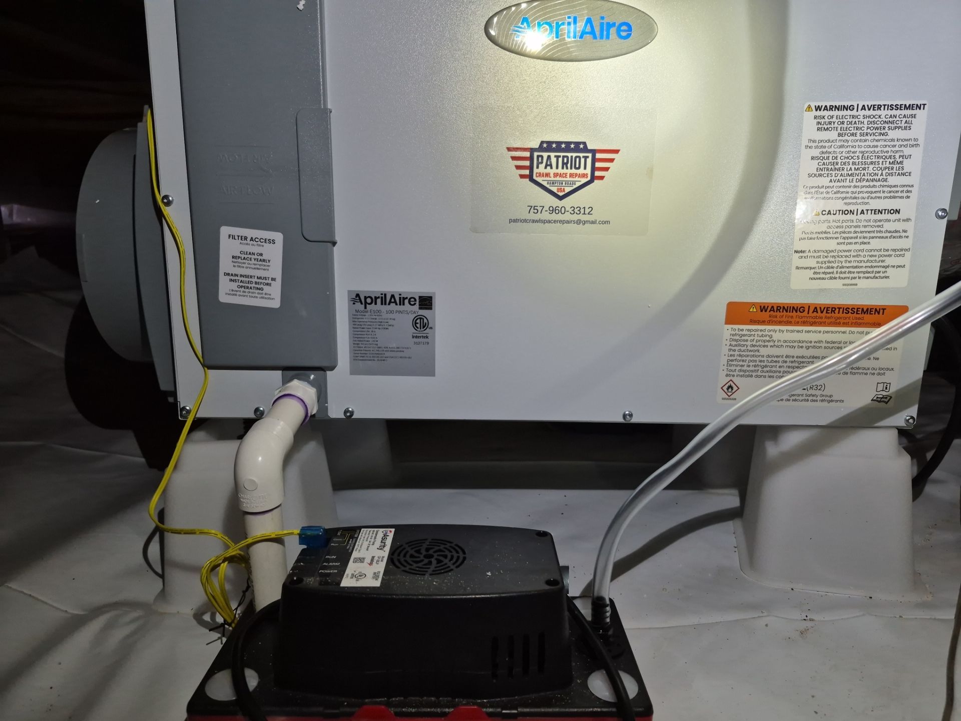 Project in Norfolk by Patriot Crawl Space Repairs