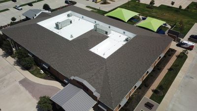 Commercial Re-Roof in Frisco. TX