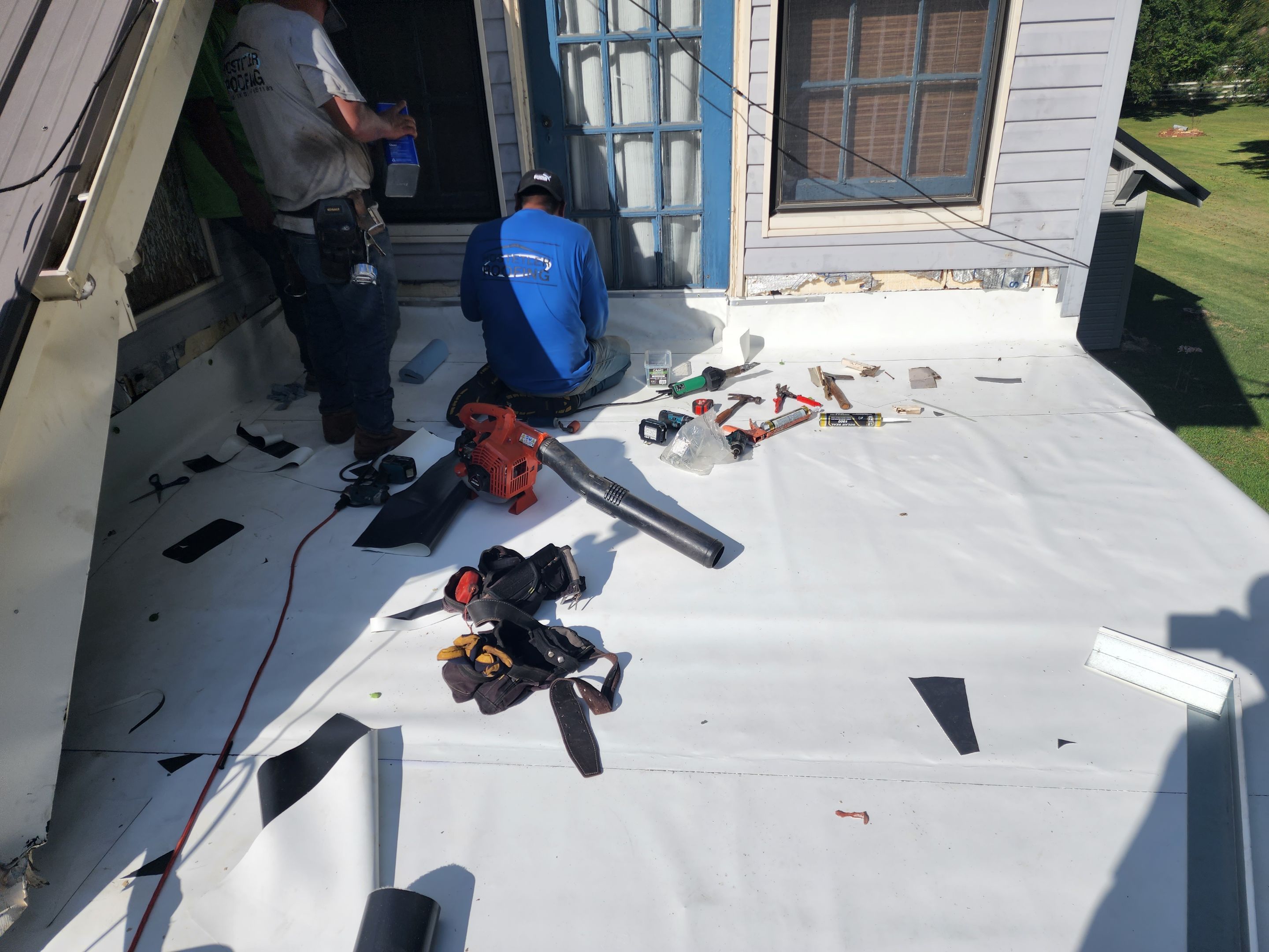 Residential PVC Installation in Prescott, Arkansas by Hostetler Roofing