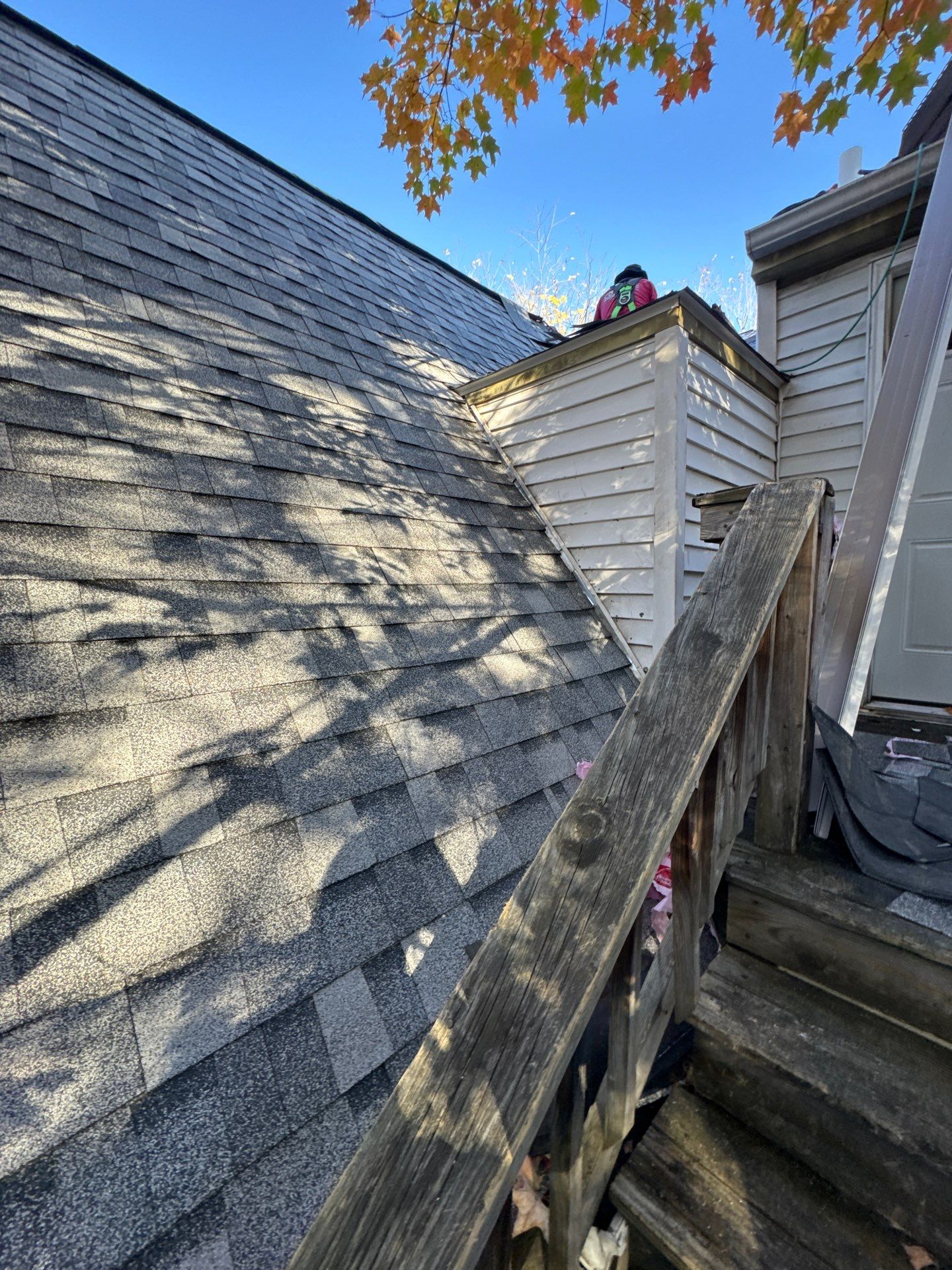 Full Roof & Porch EPDM Replacement with Skylight and Chimney Repairs by Mighty Dog Roofing of Greater Middlesex County