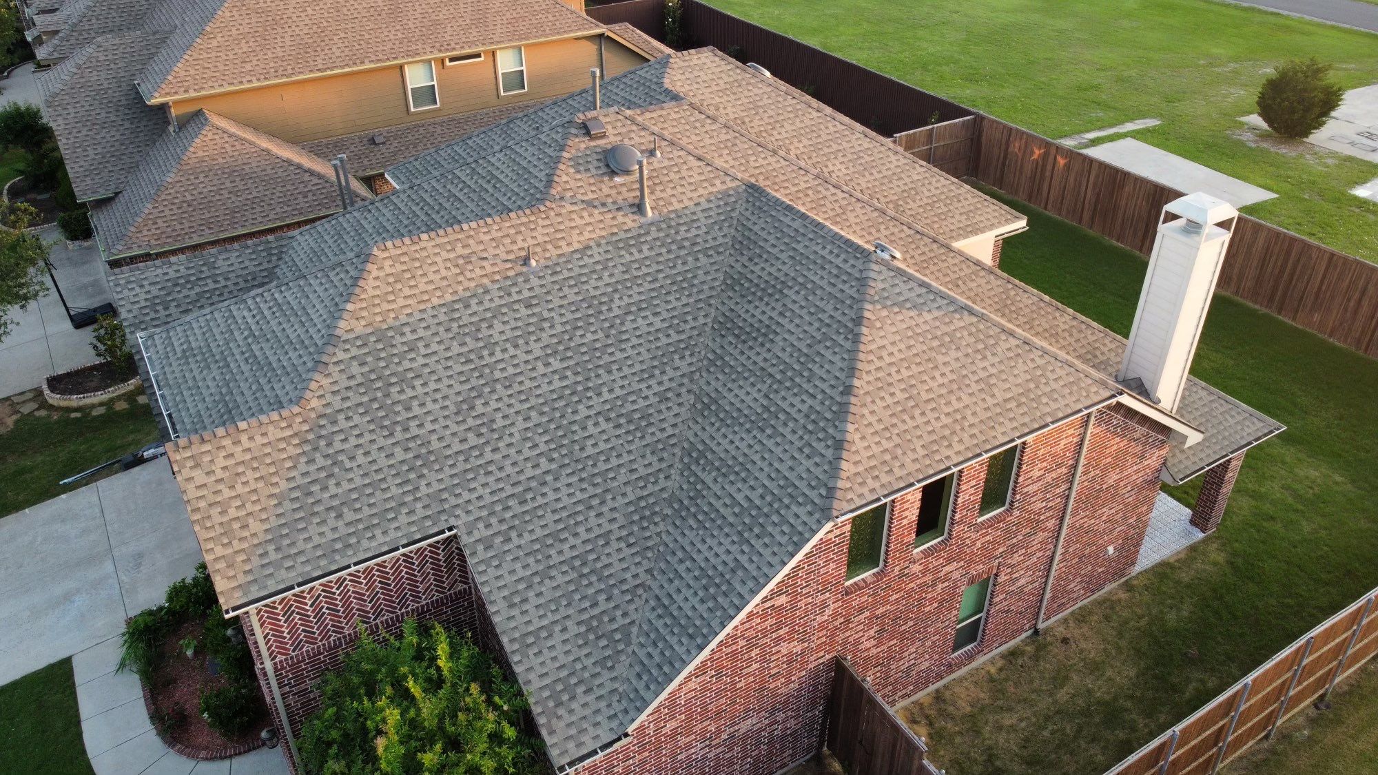 Residential Roofing Installation using GAF Timberline HDZ Weathered Wood by OneSource Roofing and Restoration