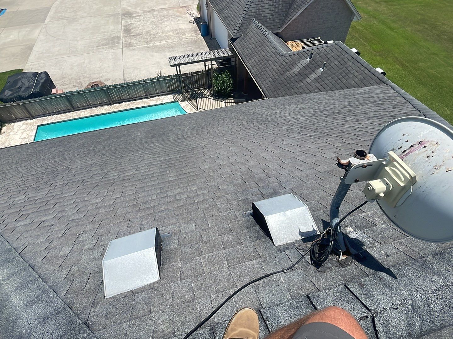 Residential Roofing Installation using GAF HDZ Barkwood by Lighthouse Roofing