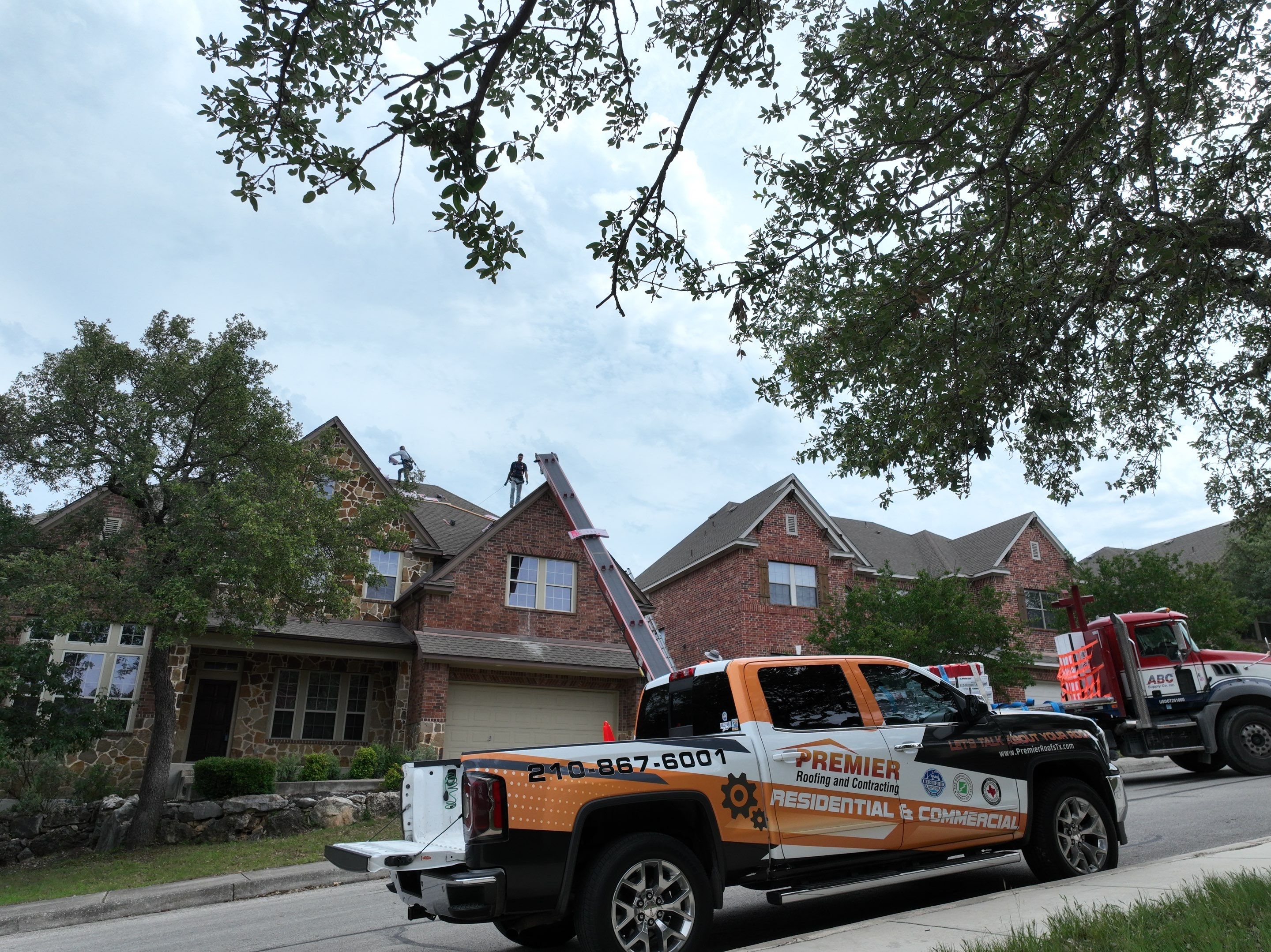 Residential Roof Replacement using Owens Corning 30 year Architectural Shingles by Premier Roofing and Contracting