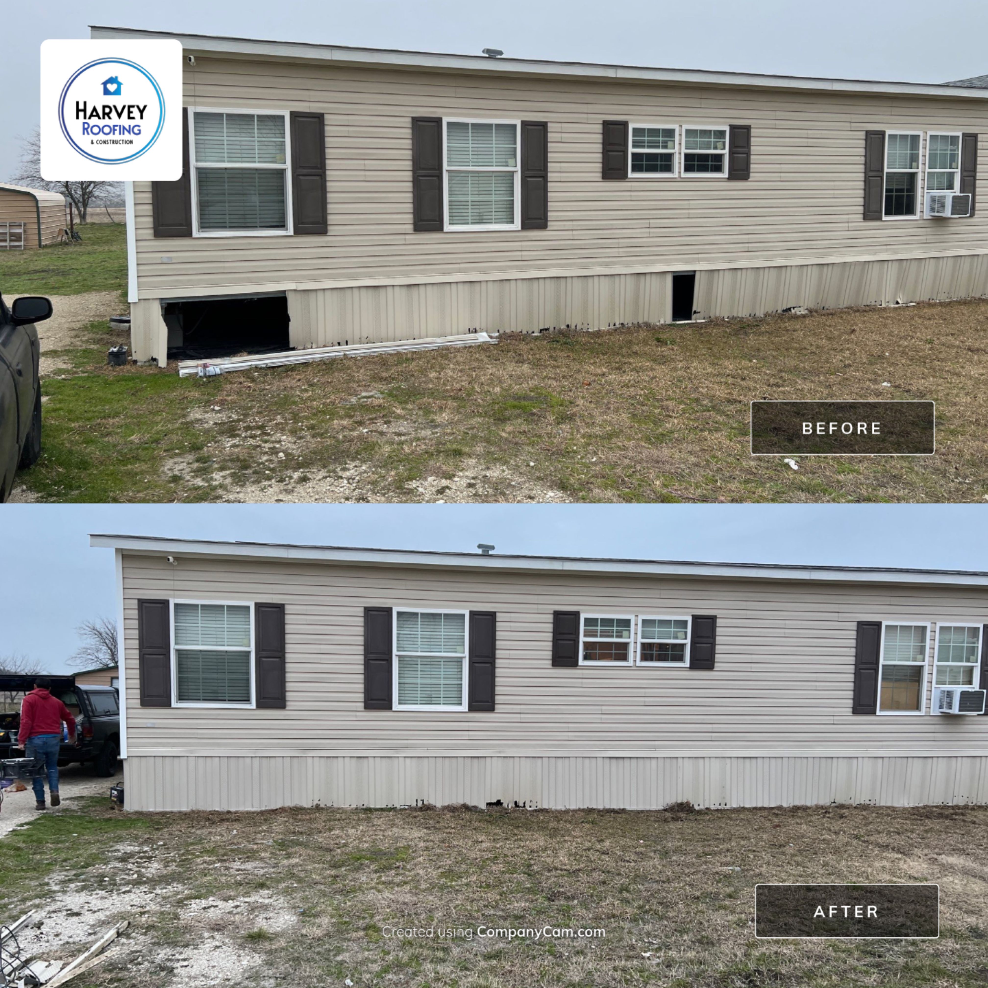 Residential Roofing Installation using Roofing Shingles by Harvey Roofing & Construction