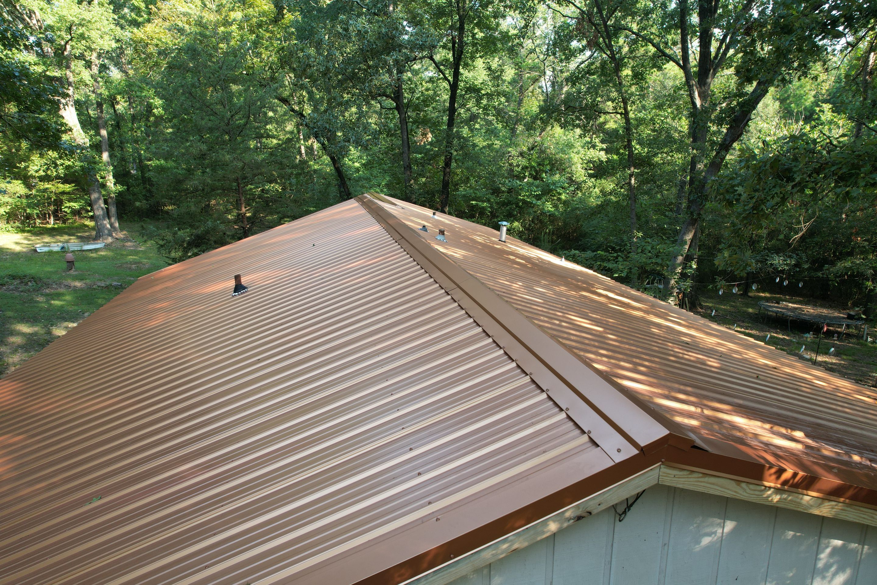 Residential Metal Roof Replacement using Reed's Metals: 29 GA. Colored Residential Panel by Hostetler Roofing
