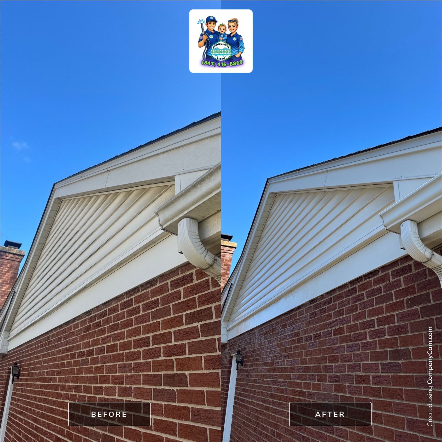 Project in Glenview by Simmons Power & Soft Washing