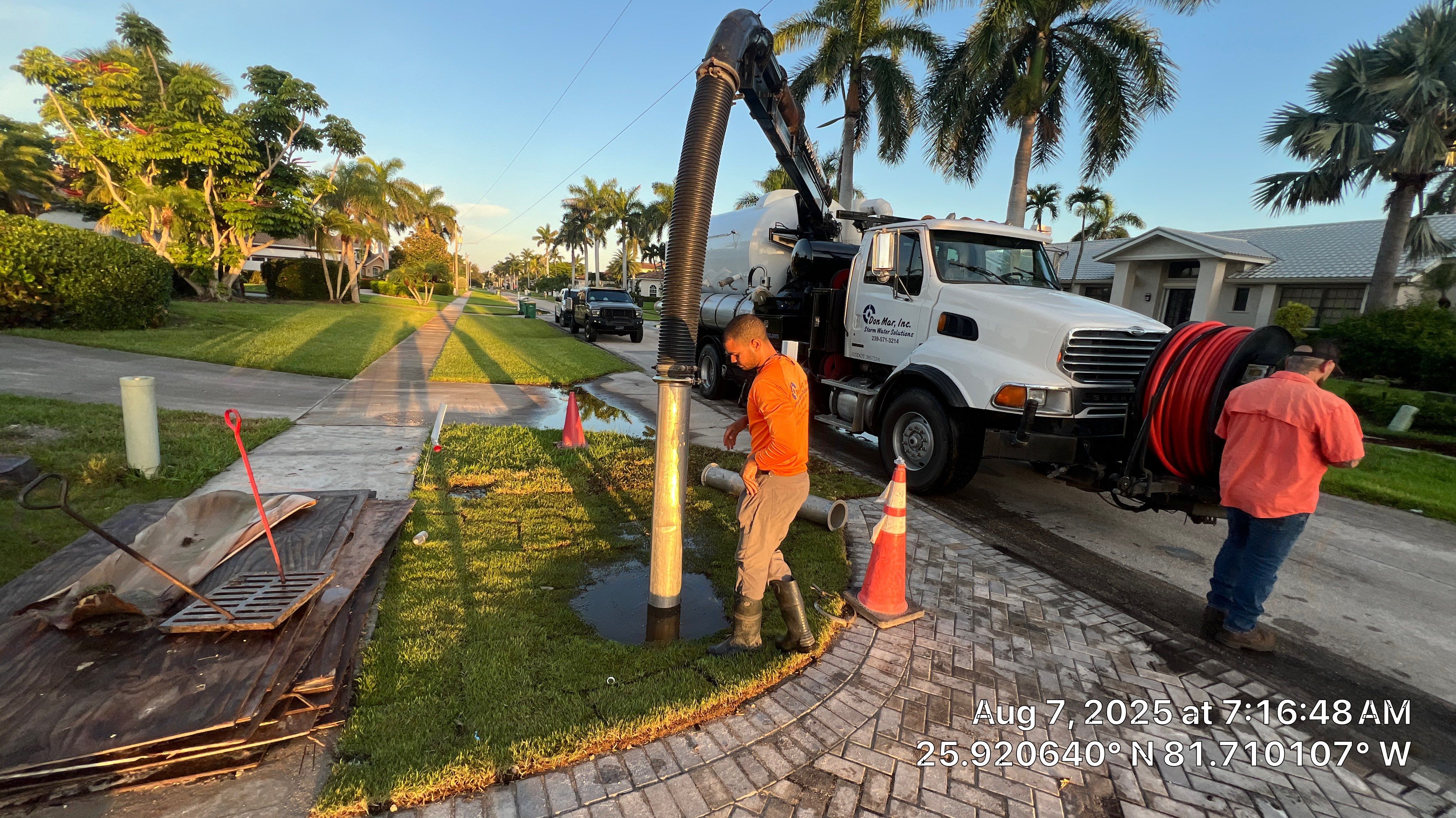 New Residential Construction Stormwater System Cleaning by Don Mar, Inc. Storm Water Solutions