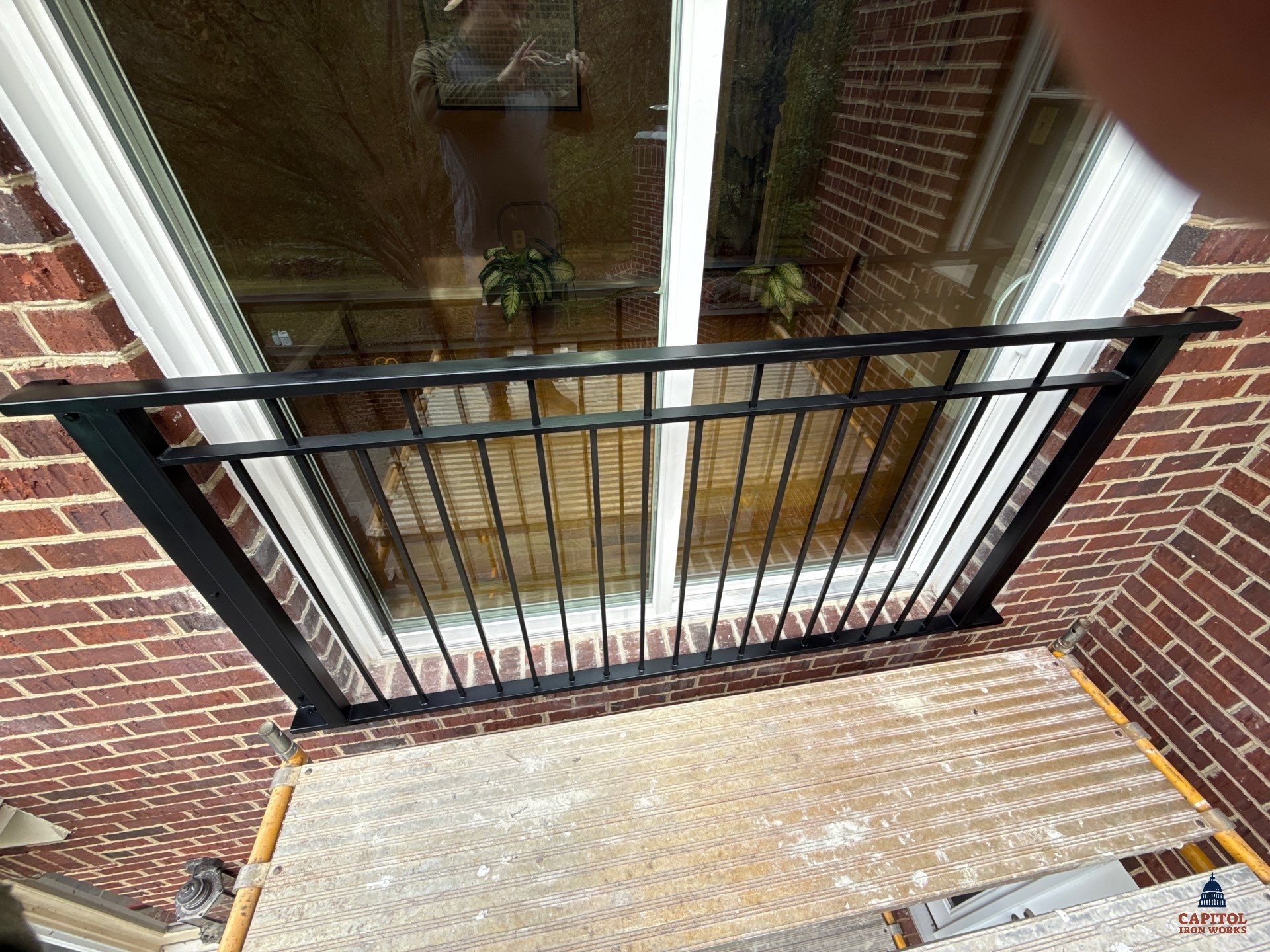 Modern Minimalist Exterior Balcony Railing – Residential Enhancement – Potomac, MD by Capitol Iron Works