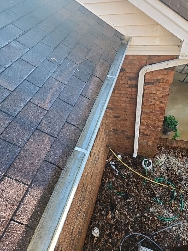 Gutter and Roof cleaning using cleaner by G&H Home Tech Pros LLC