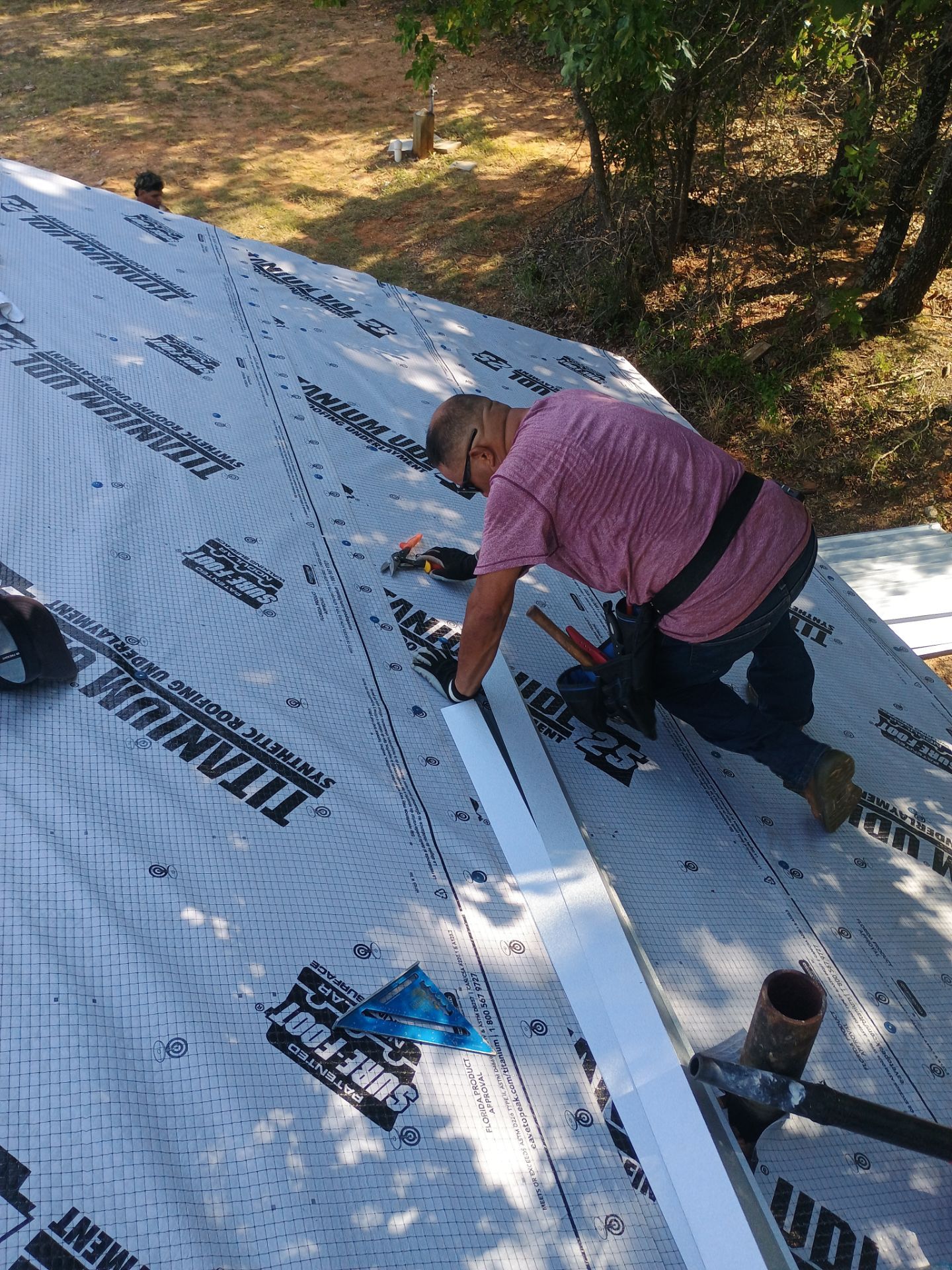 Metal Roof Replacement for Public Park Facility in Sulphur by BANA Roofing and Solar Supply