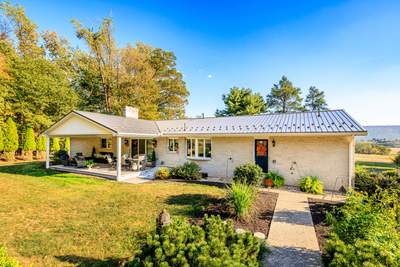 Metal Roof and Gabled Porch Addition in Hegins