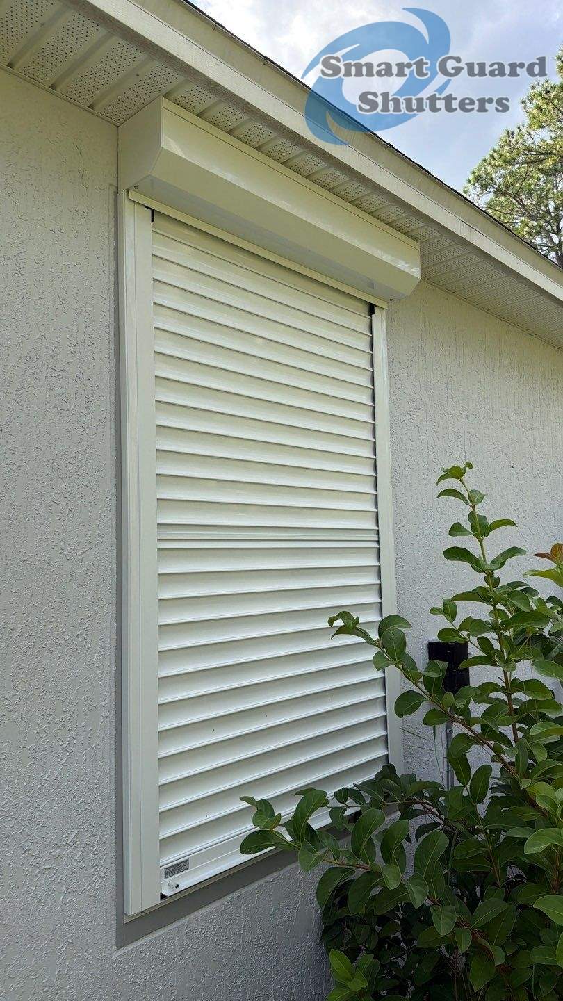 Rolling Shutters in White by Smart Guard Shutters