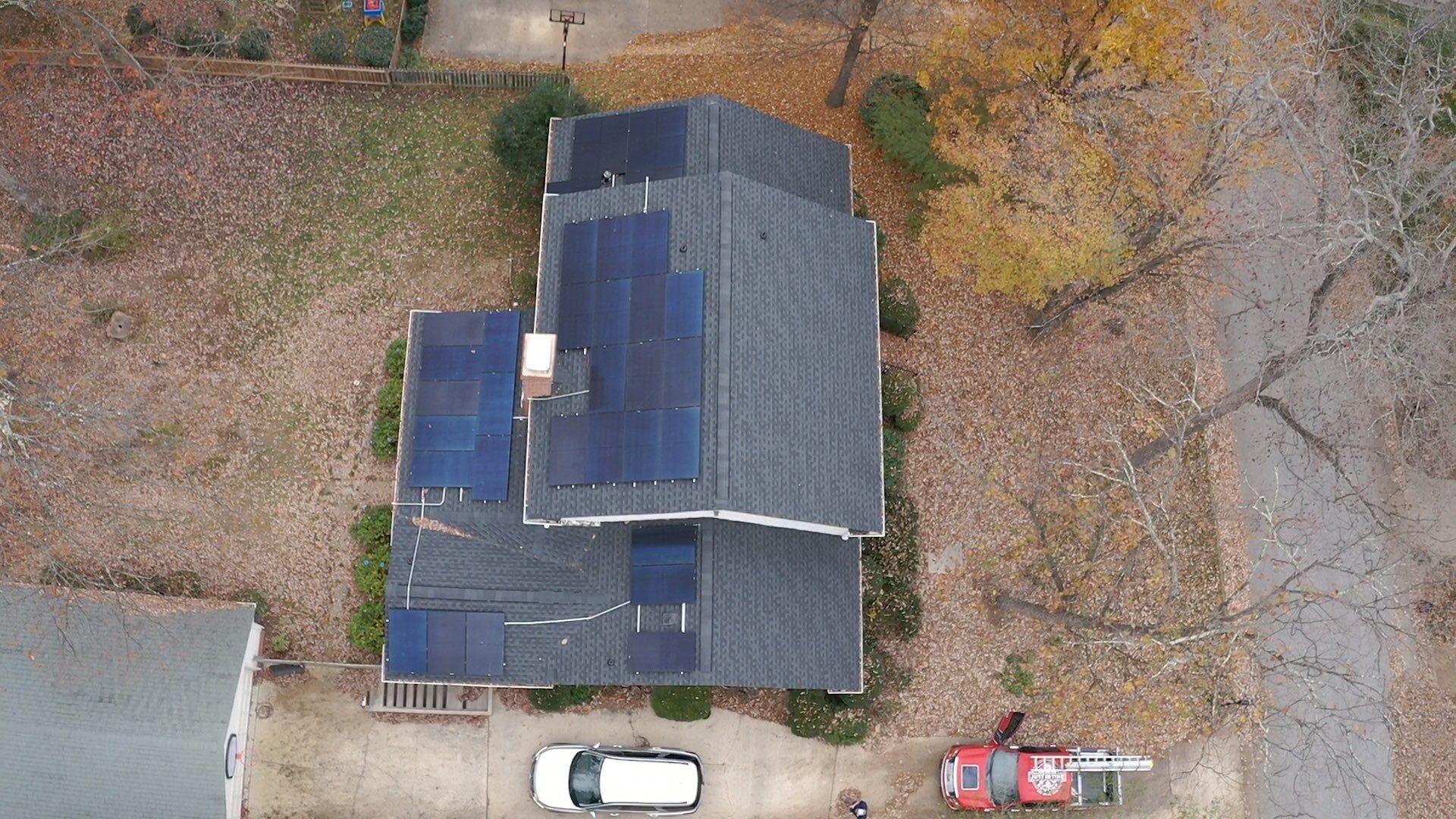 New Roof with Solar Panels by Just In Time Roofing and Restoration