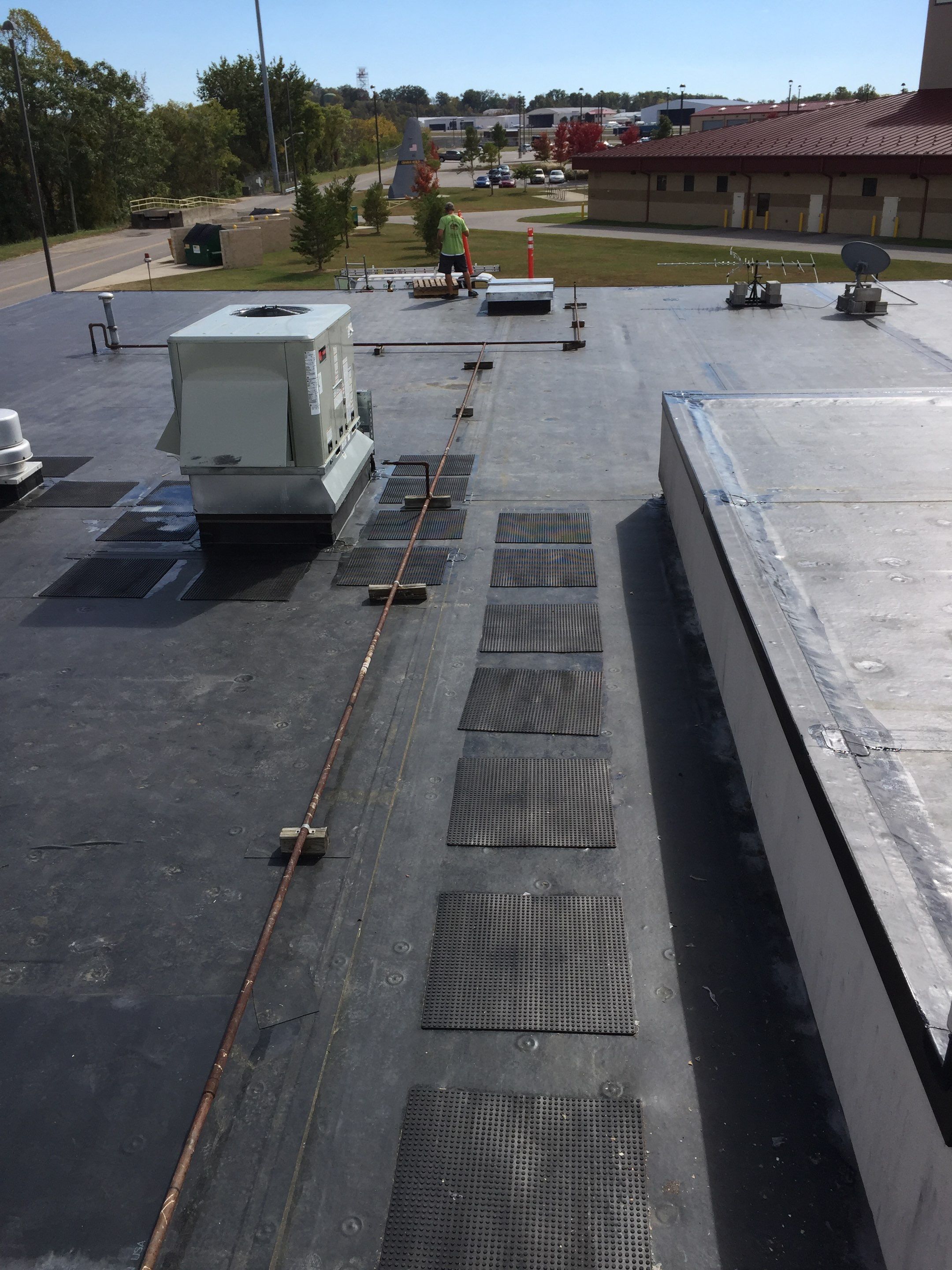 Commercial Rubber Roofing  using Carlisle Rubber Roofing System by Secure Construction Company Inc