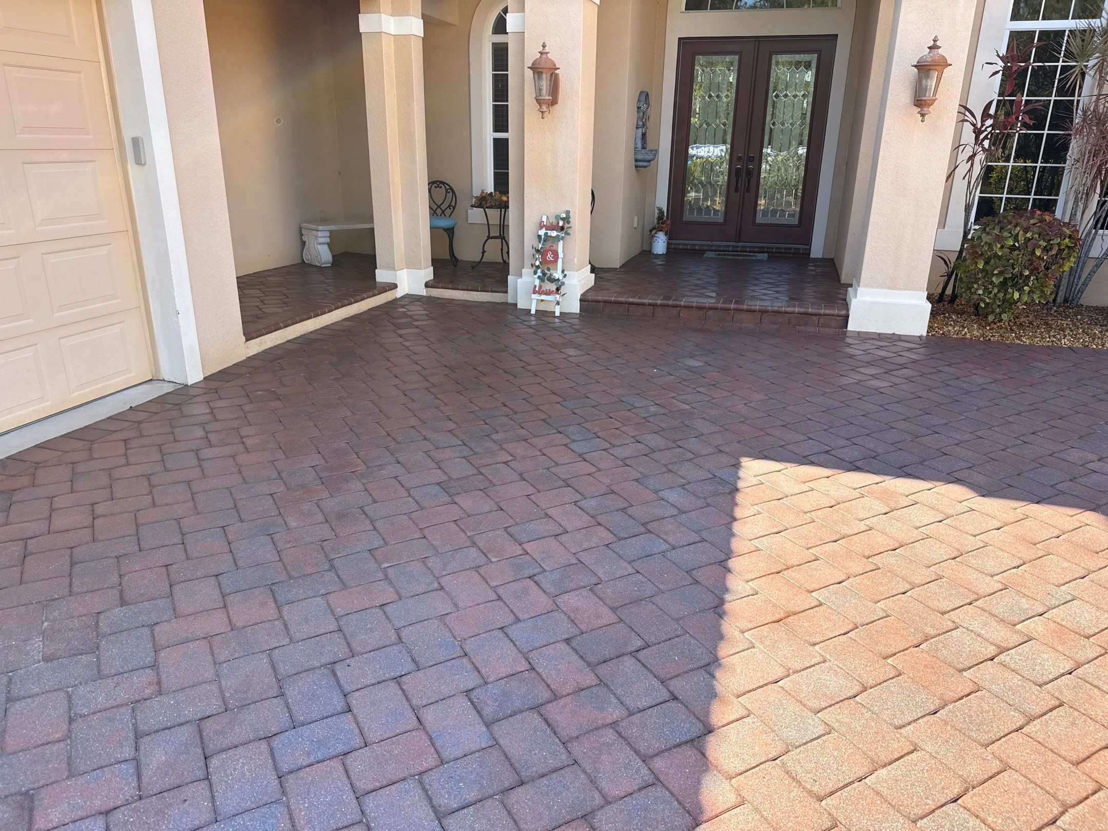 Tile Roof Cleaning & Oil Stain Removal | Tara River Place, Bradenton FL by Sunshine AquaWash