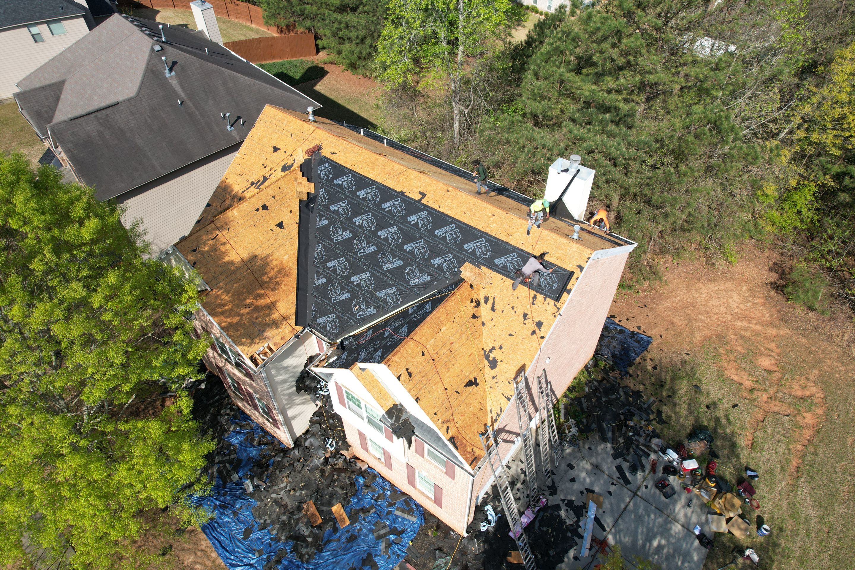 Residential Roofing Installation using Owens Corning Onyx Black by Inspector Roofing and Restoration