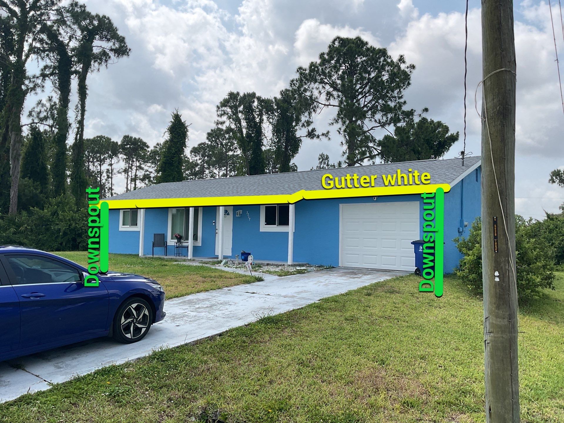 White K-Style Gutters in Fort Myers FL by Gutter Professor by Gutter Professors
