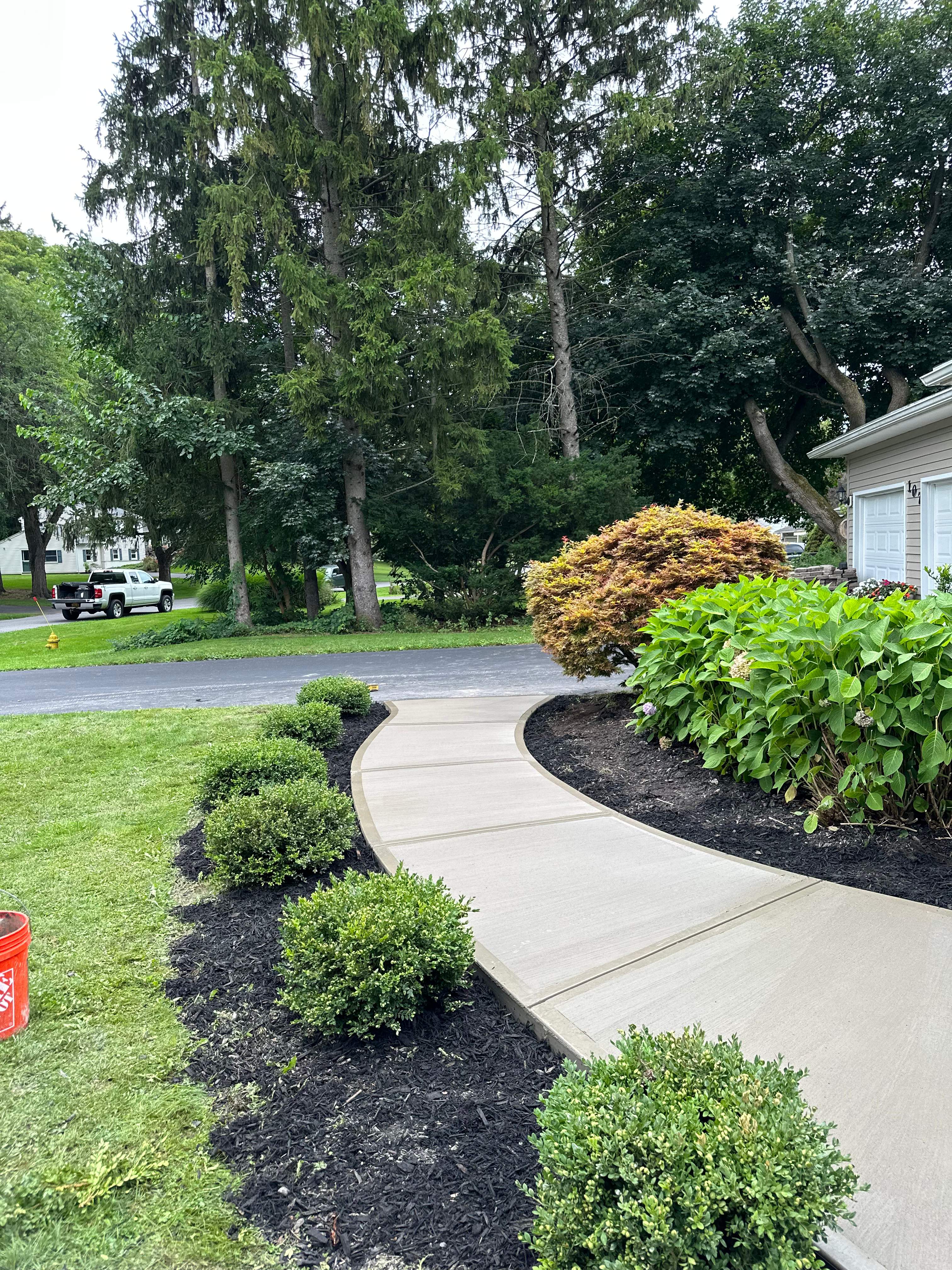 Broom Finish Walkway  by NG Masonry & Construction LLC