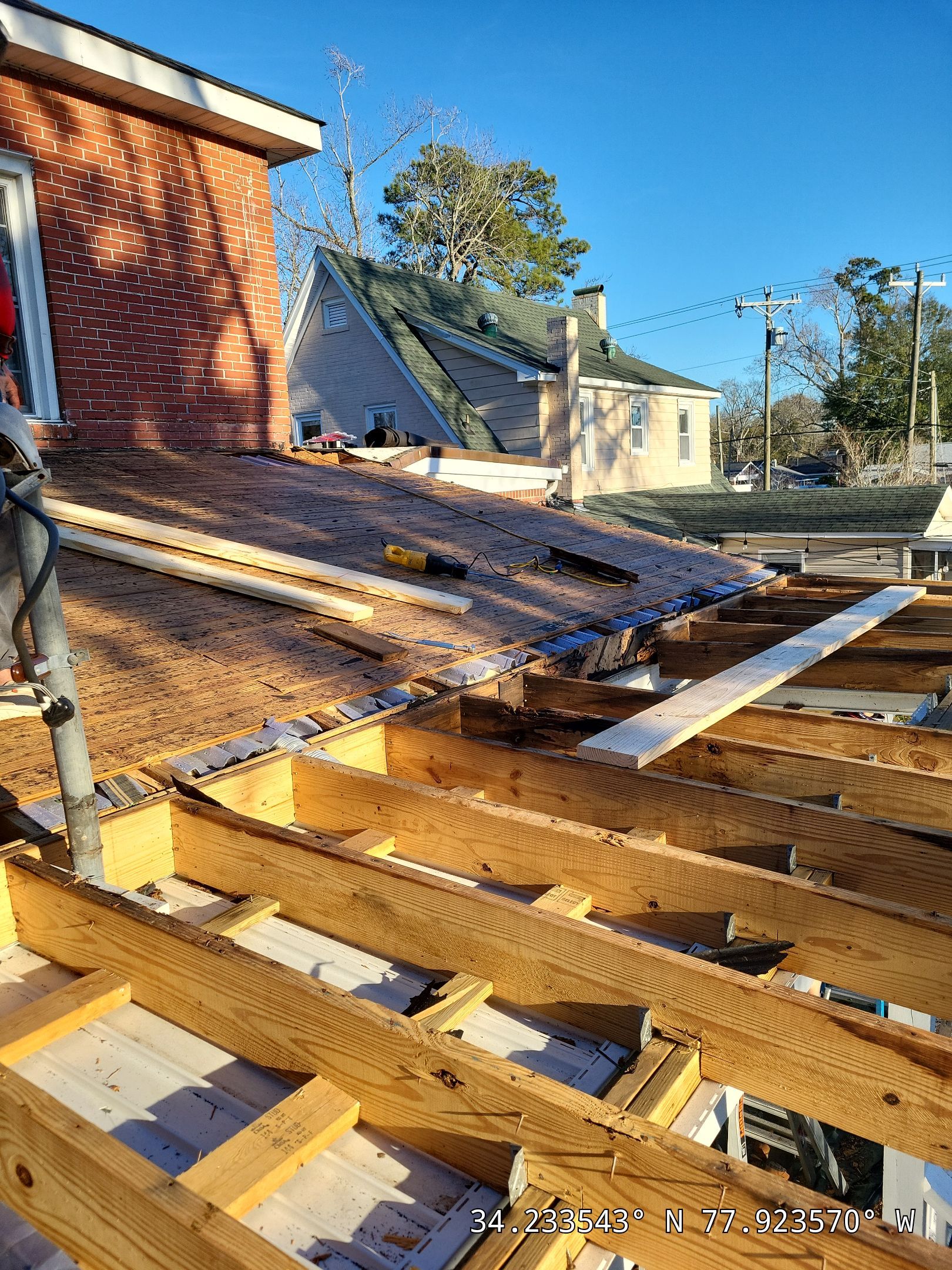 Low Slope Flat Roof Repair in Forest Hills, Wilmington NC by RGR Construction and Roofing, LLC