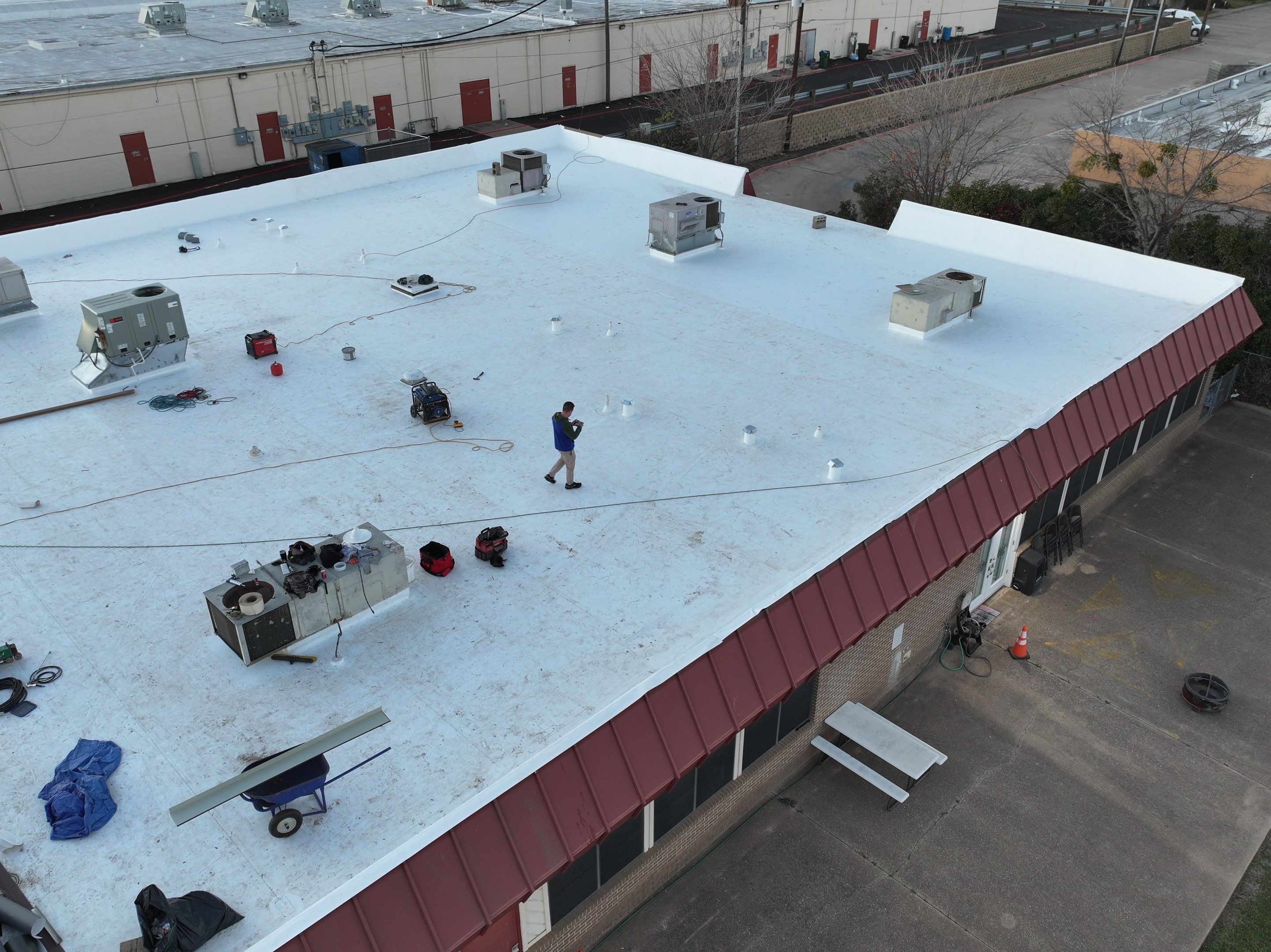 Commercial Roofing Installation using GAF Evergaurd TPO 60 Mil by Becker Roofing and Exteriors