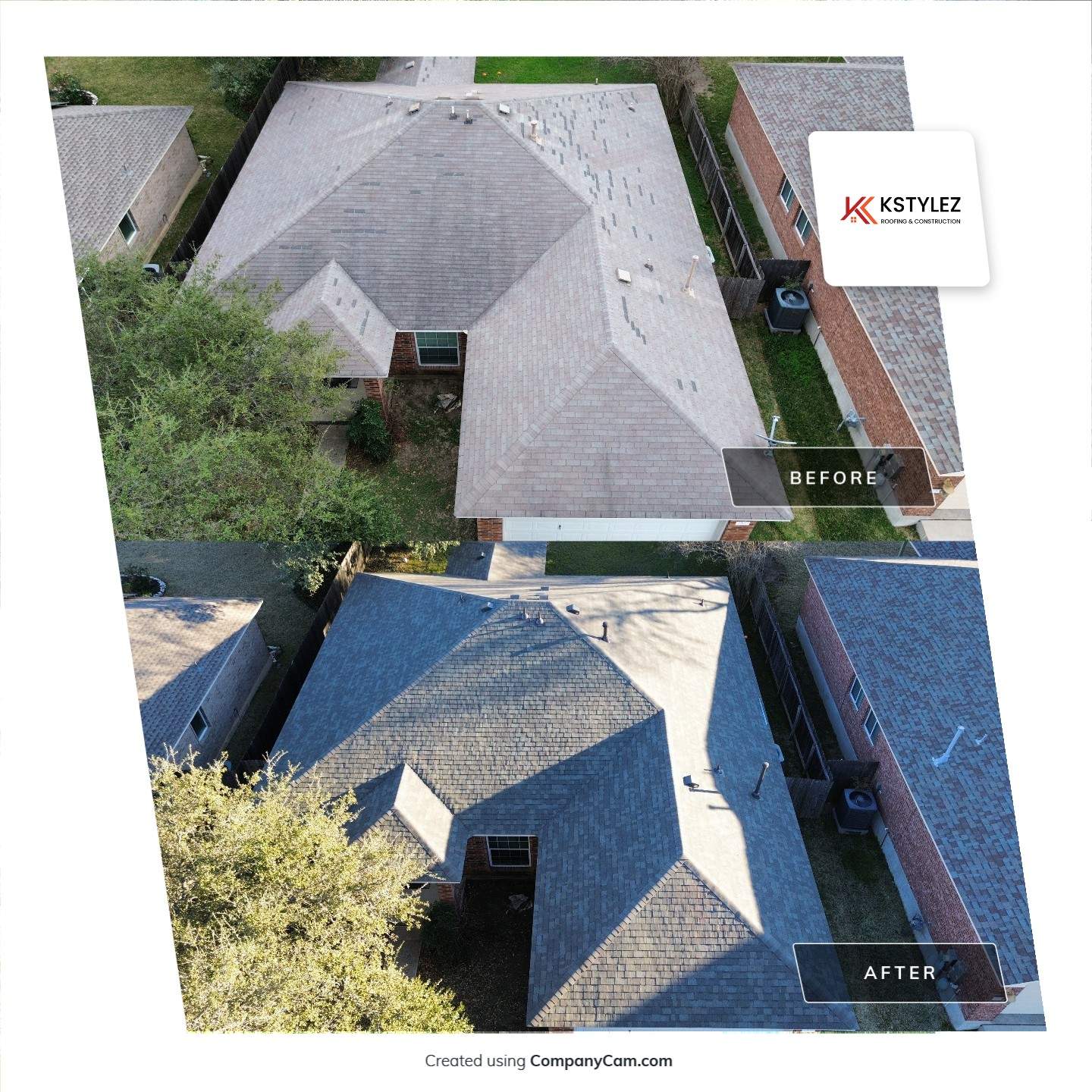 Roof Replacement in Round Rock, TX | Owens Corning Oakridge Shingles by Kstylez Roofing & Construction
