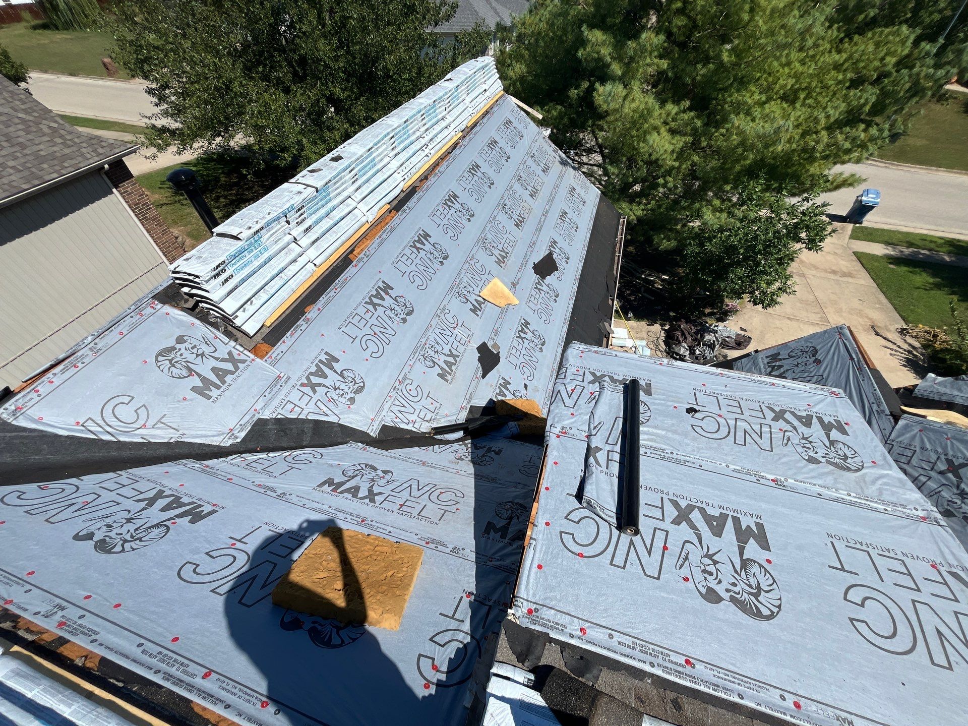 Residential Roofing Install - IKO Dynasty Shingle & Gutters + Downspouts  by Titan Commercial & Residential Roofing 