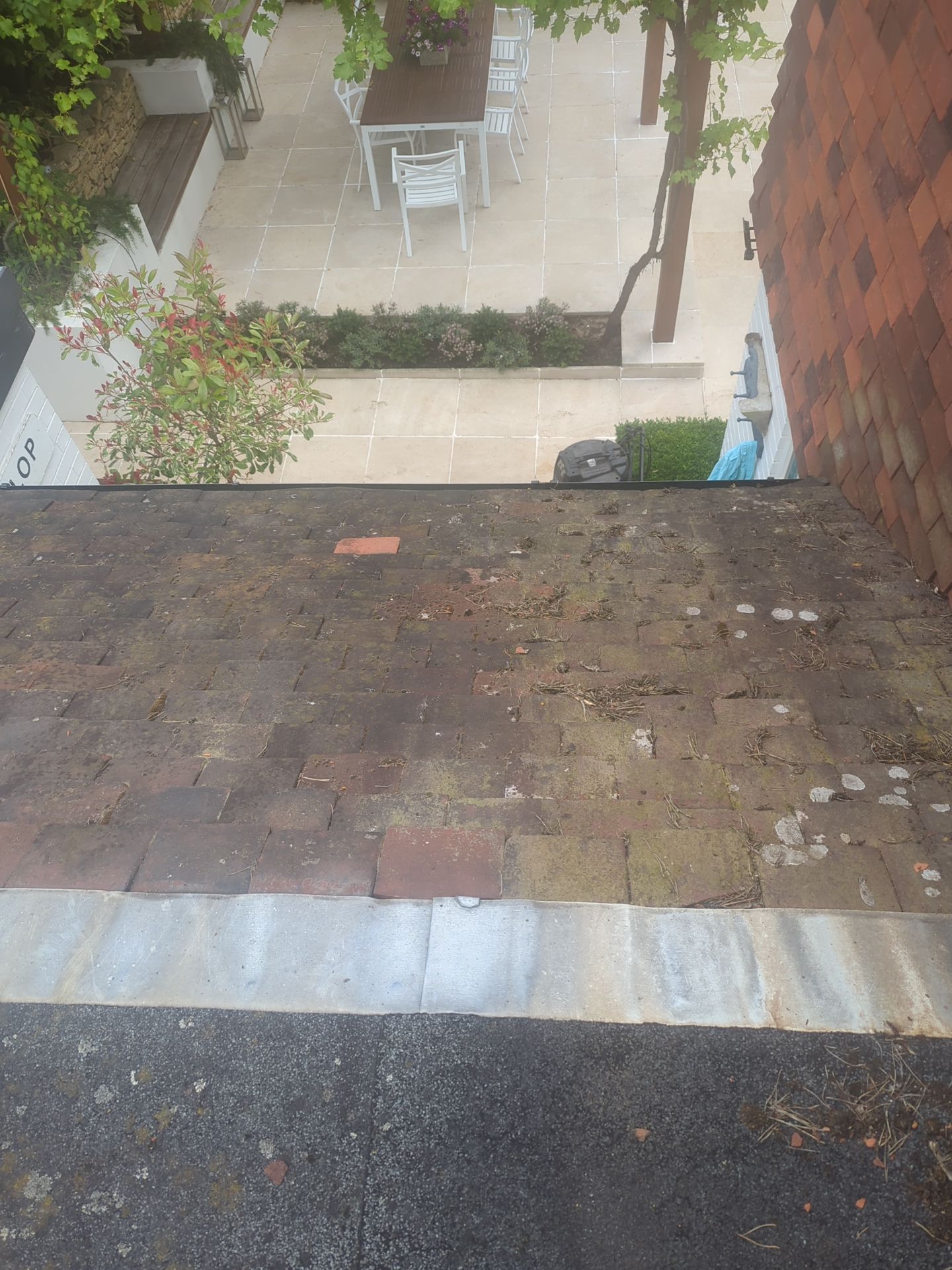 Roof Clean - Biocide Treatment using Honda 15lpm Low Pressure Washing Machine by Ges Exterior Cleaning ltd