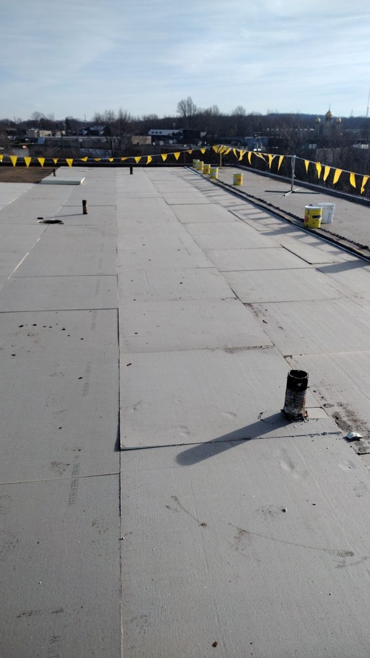 Commercial flat roof parma by Absolute Roofing and Construction